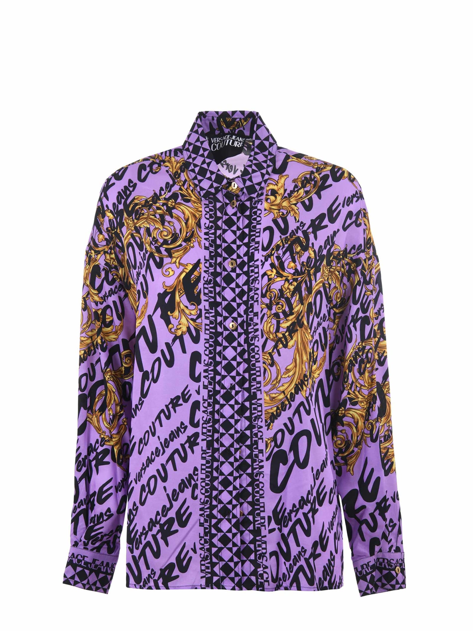 Versace Jeans Couture Shirt In Viscose Twill