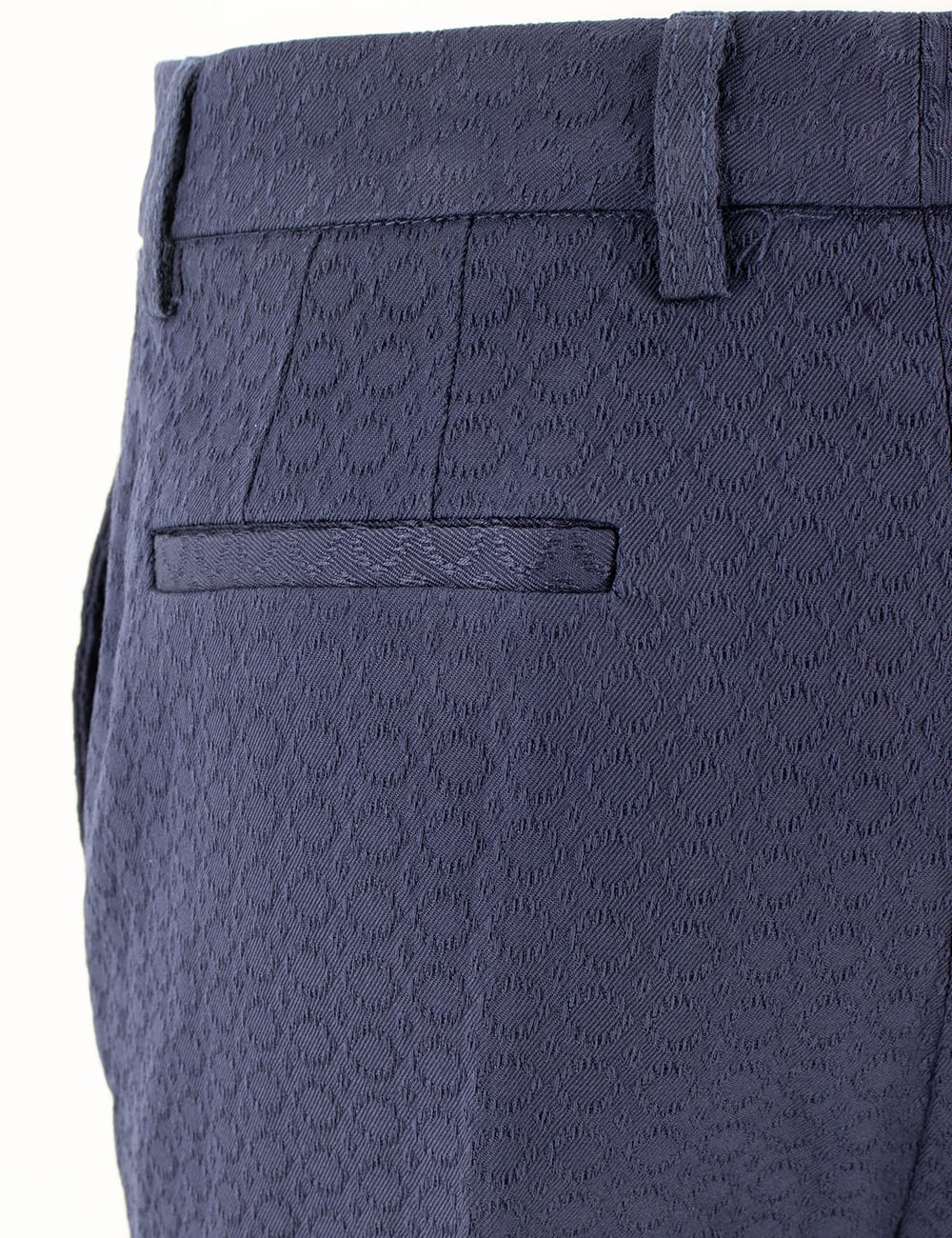Shop Etro Trousers In Blu