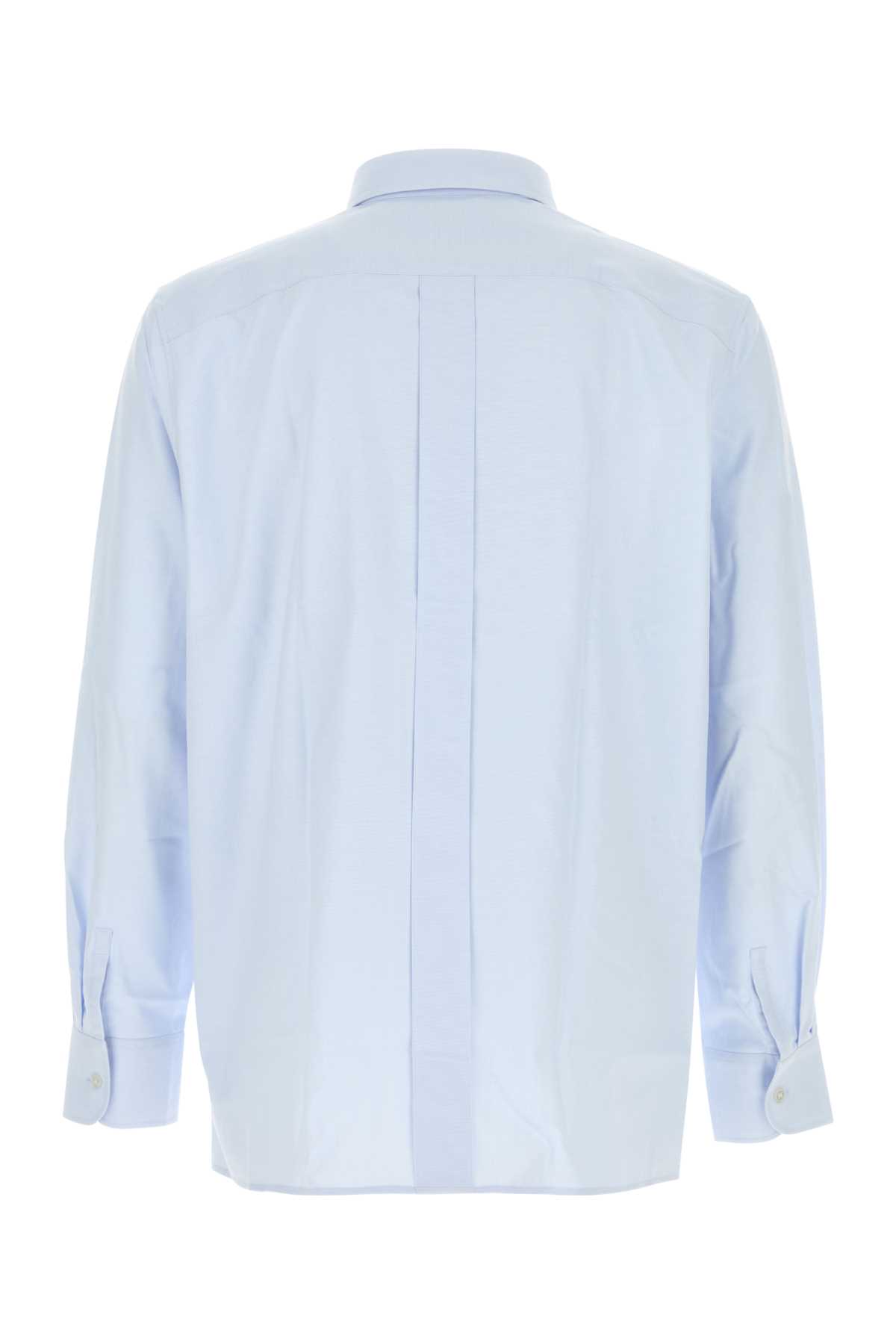 Saint Laurent Light Blue Oxford Shirt In Multi
