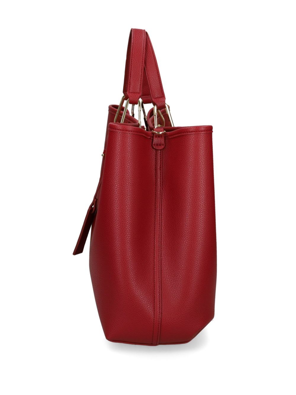 Shop Emporio Armani Shopping Bag In Wine Storm