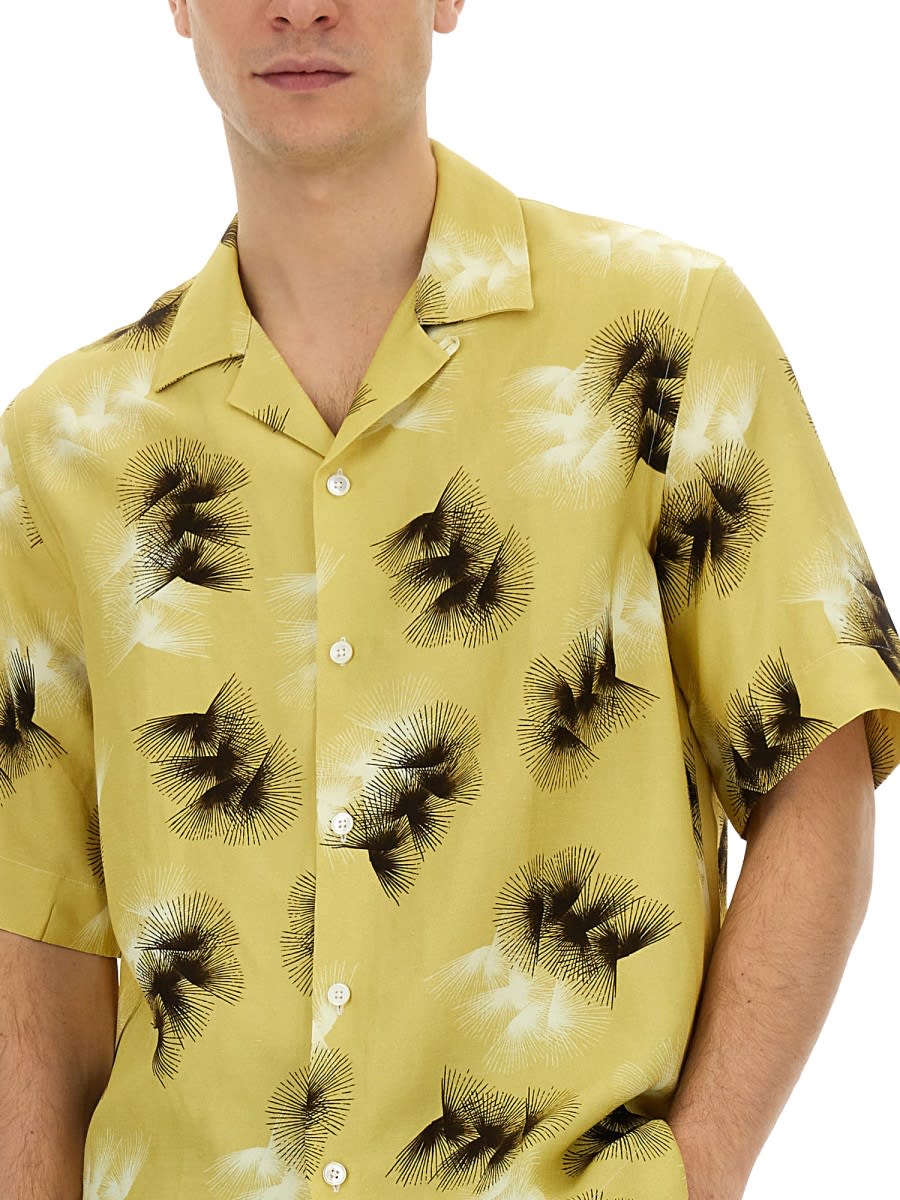 Shop Paul Smith Viscose Blend Shirt In Yellow