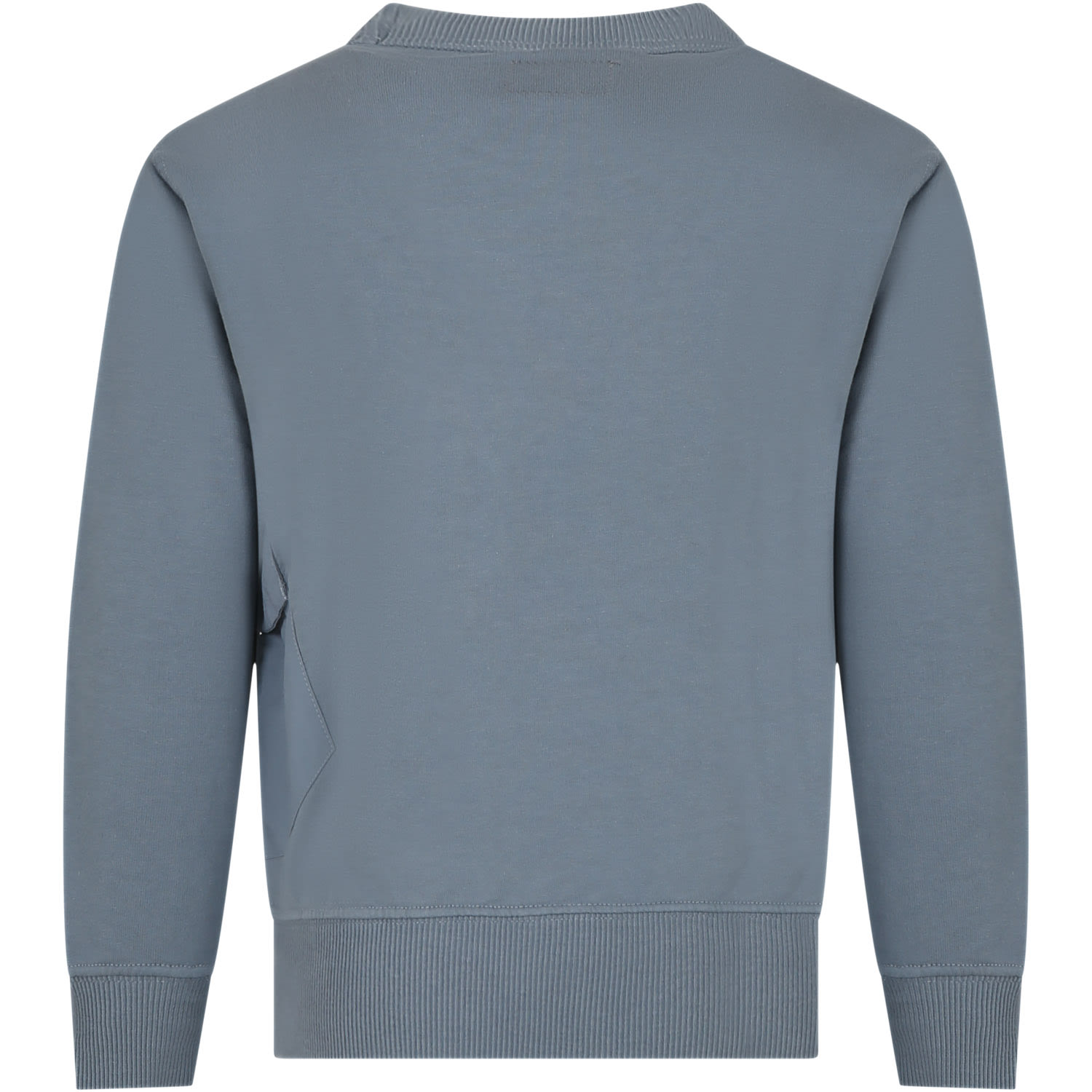 Shop C.p. Company Undersixteen Gray Sweatshirt For Boy With Logo In Grey