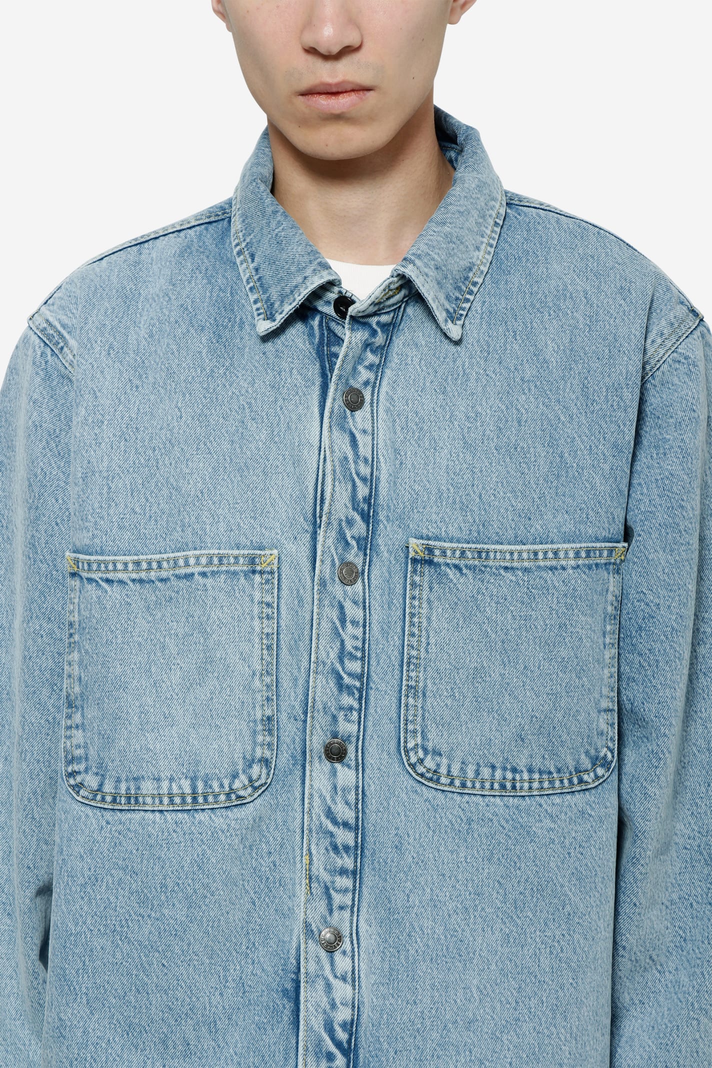 Shop Stussy Sherpa Lined Shirt In Grey