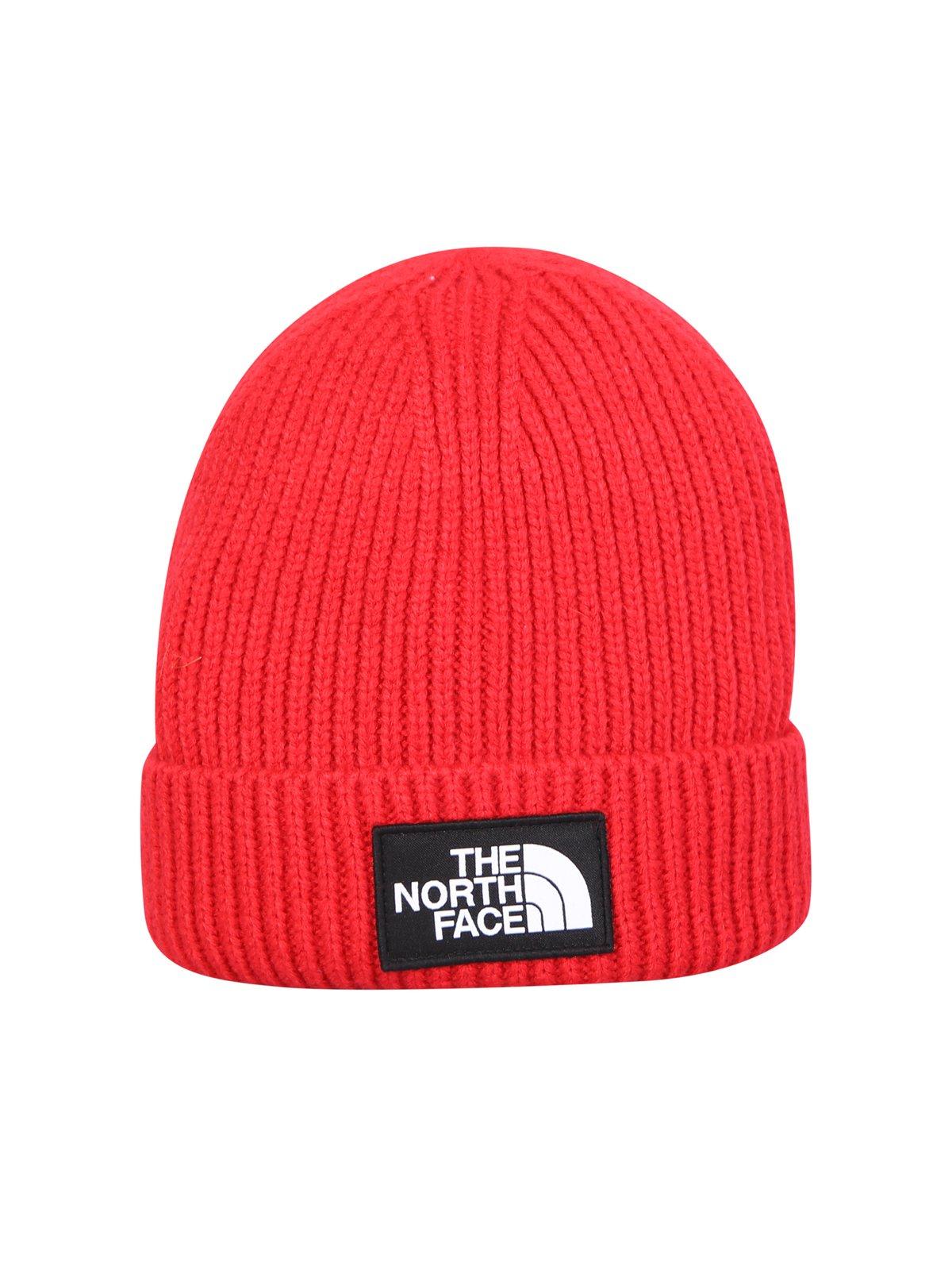 The North Face Logo Patch Ribbed Beanie