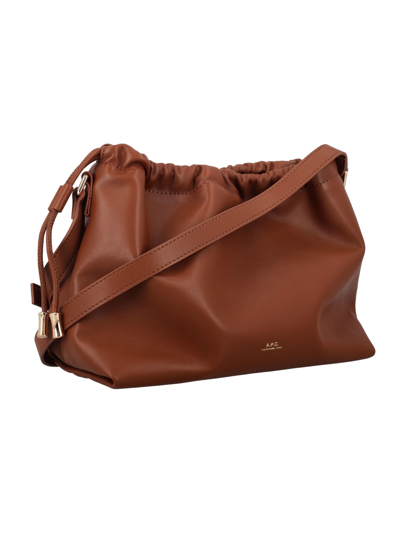 Apc Ninon Bucket Bag In Noisette