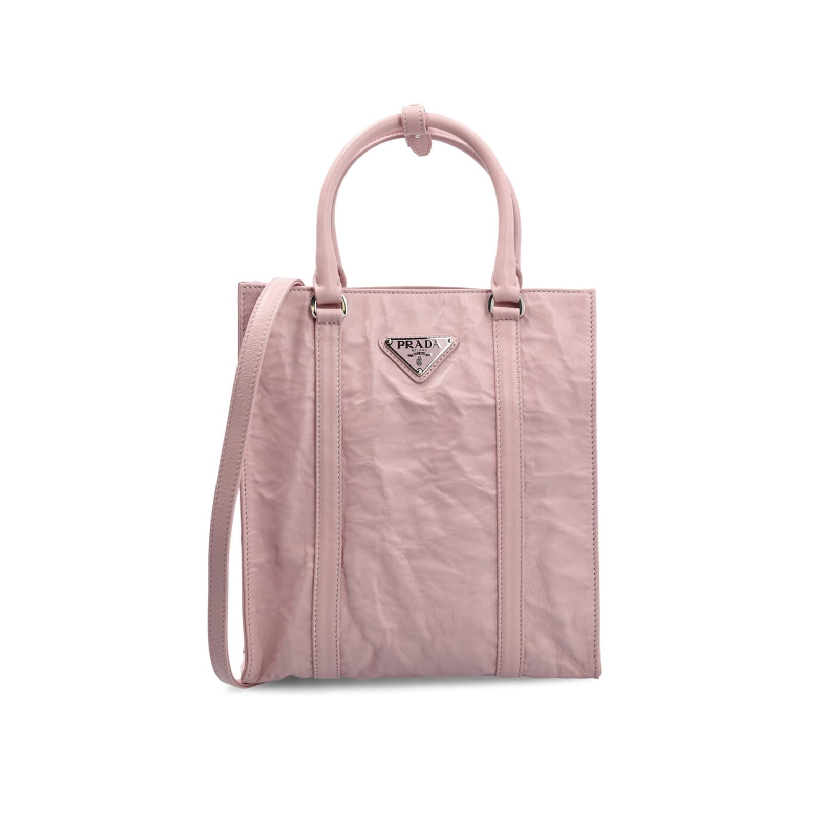 Prada Raffia Vitello Daino Soft Bucket Bag - Neutrals Bucket Bags, Handbags  - PRA889674