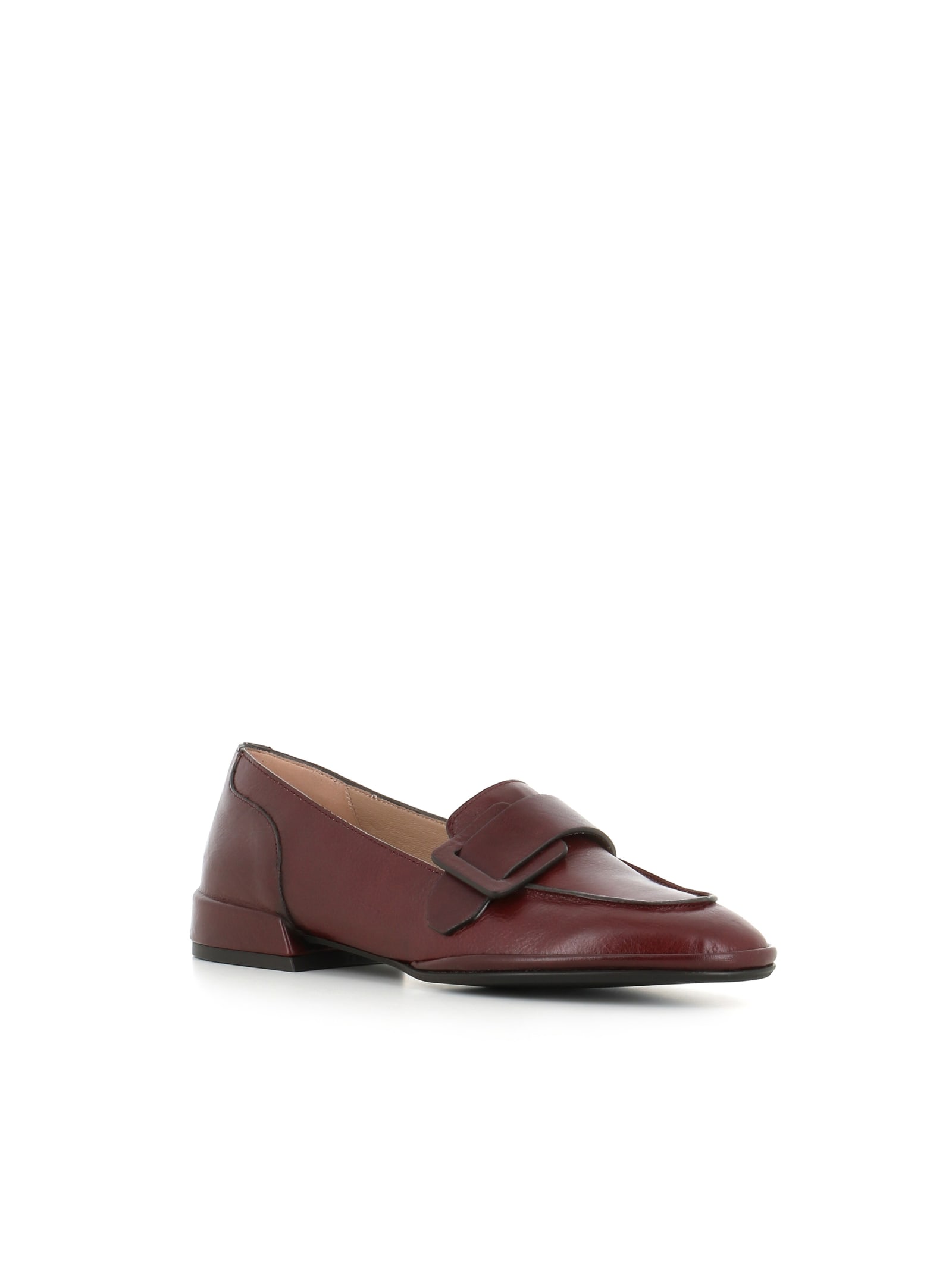 Shop Del Carlo Loafer 11805 In Bordeux