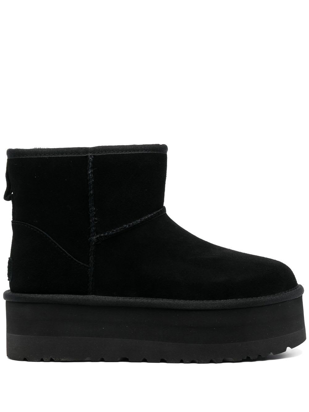 Shop Ugg Woman Classic Mini Platform Boots In Blk Black