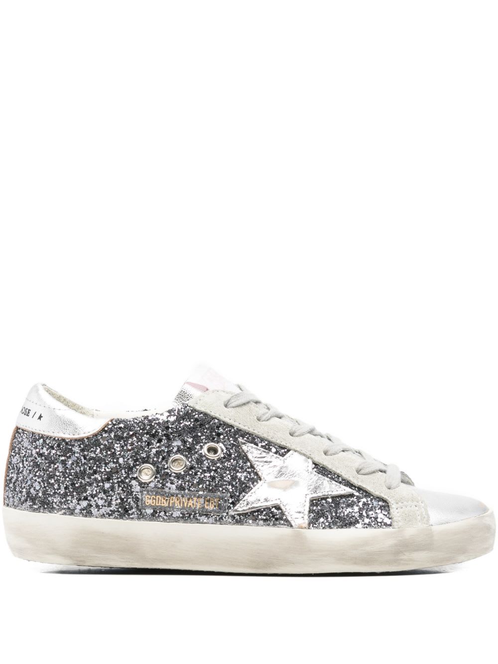 Golden Goose Women Super-star Leather Sneakers In Gray