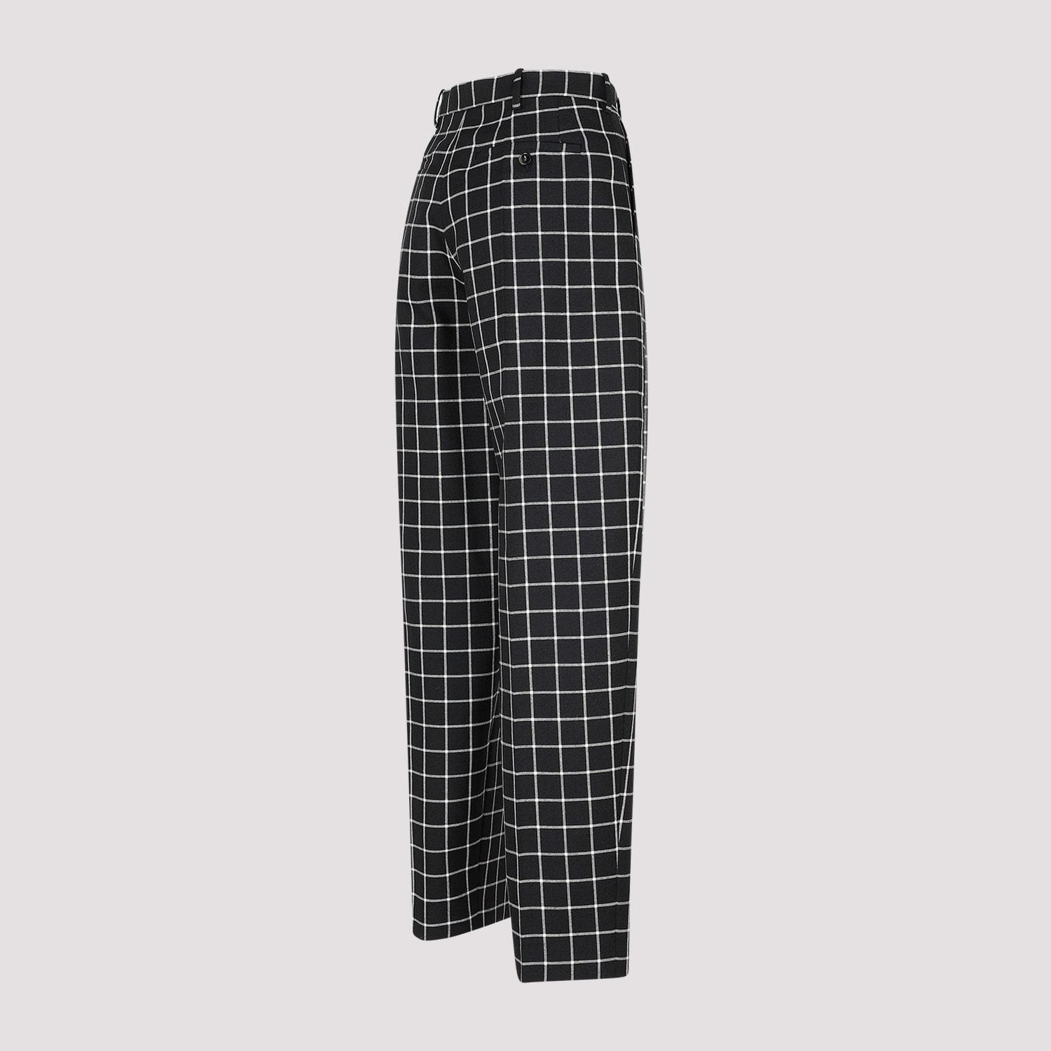 Shop Marni Wool Straight Pants In Black