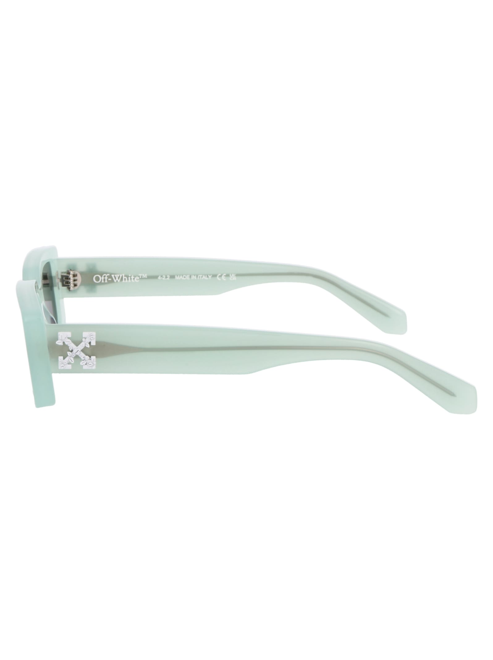 Shop Off-white Arthur Sunglasses In 5907 Teal