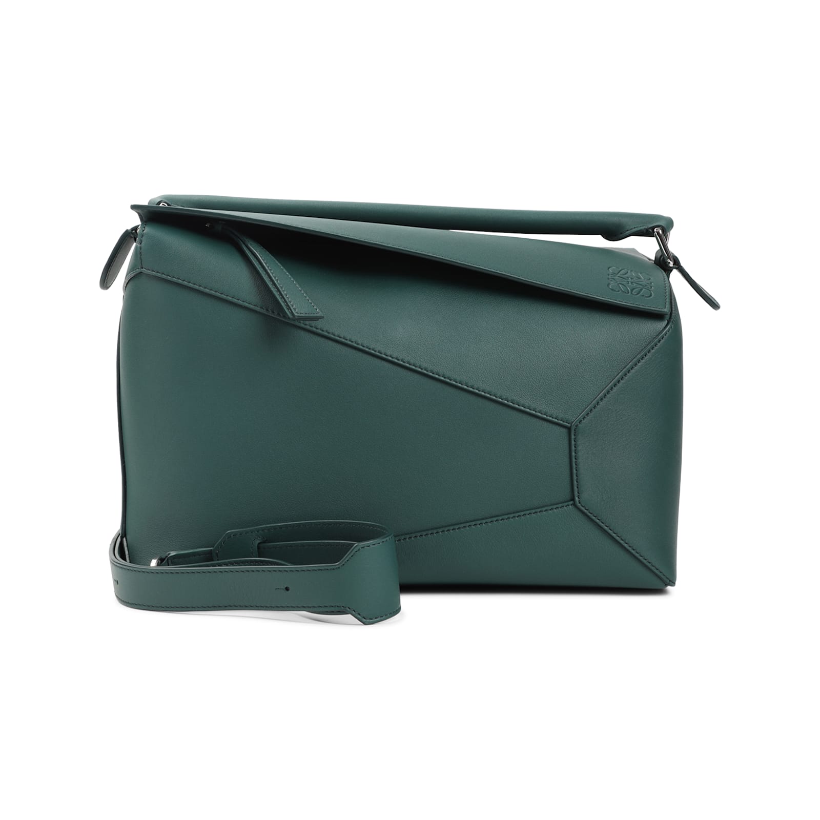 Loewe Puzzle Edge New Large Shoulder Bag In Green