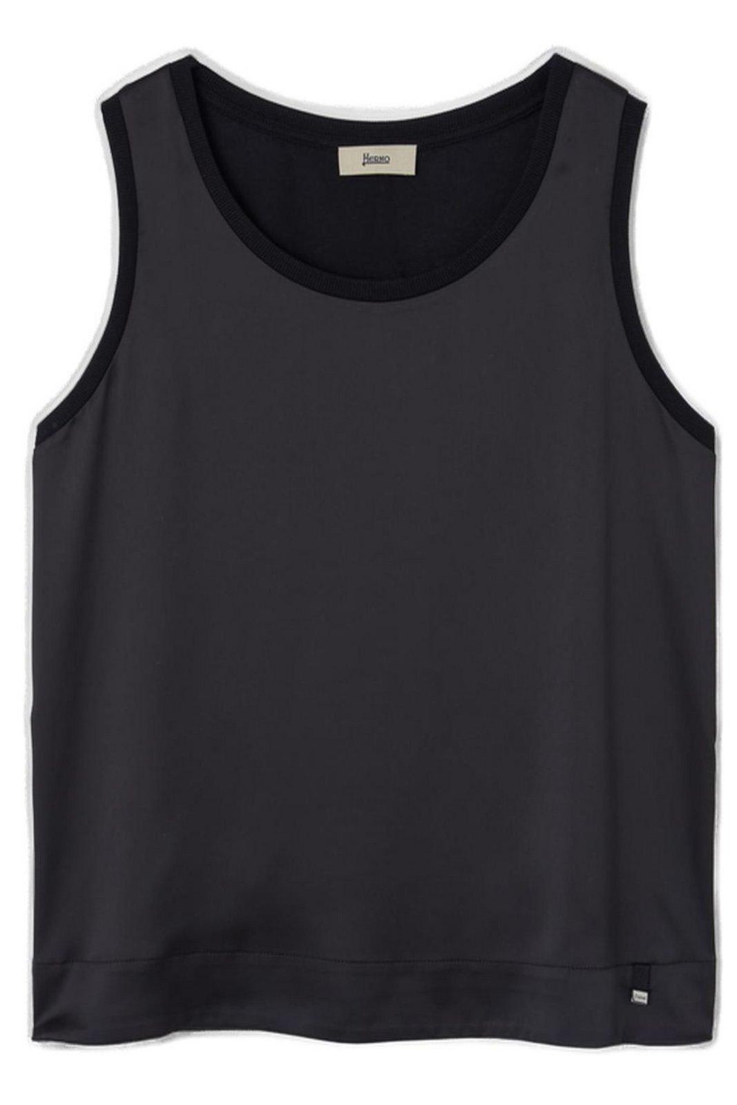 Glam Knit Effect Satin Tank Top