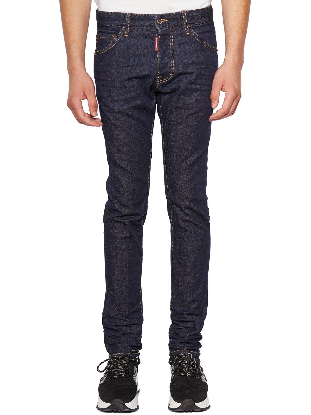 Dsquared2 Logo Patch Straight-leg Jeans