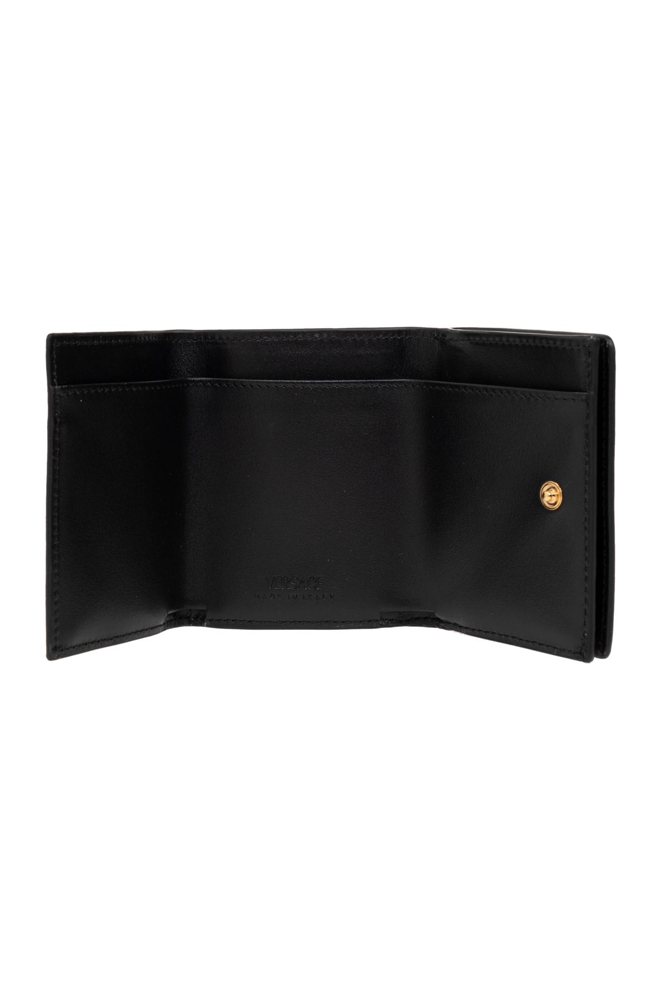 Versace Leather Wallet In Multi