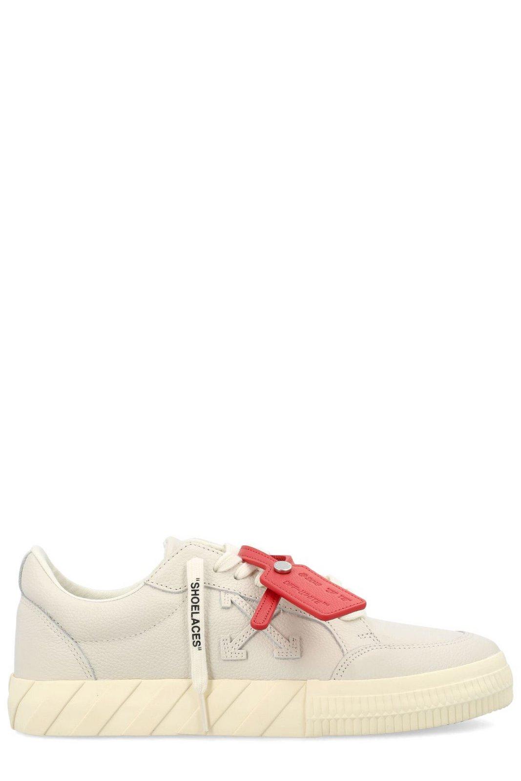 OFF-WHITE VULCANIZED LACE-UP SNEAKERS