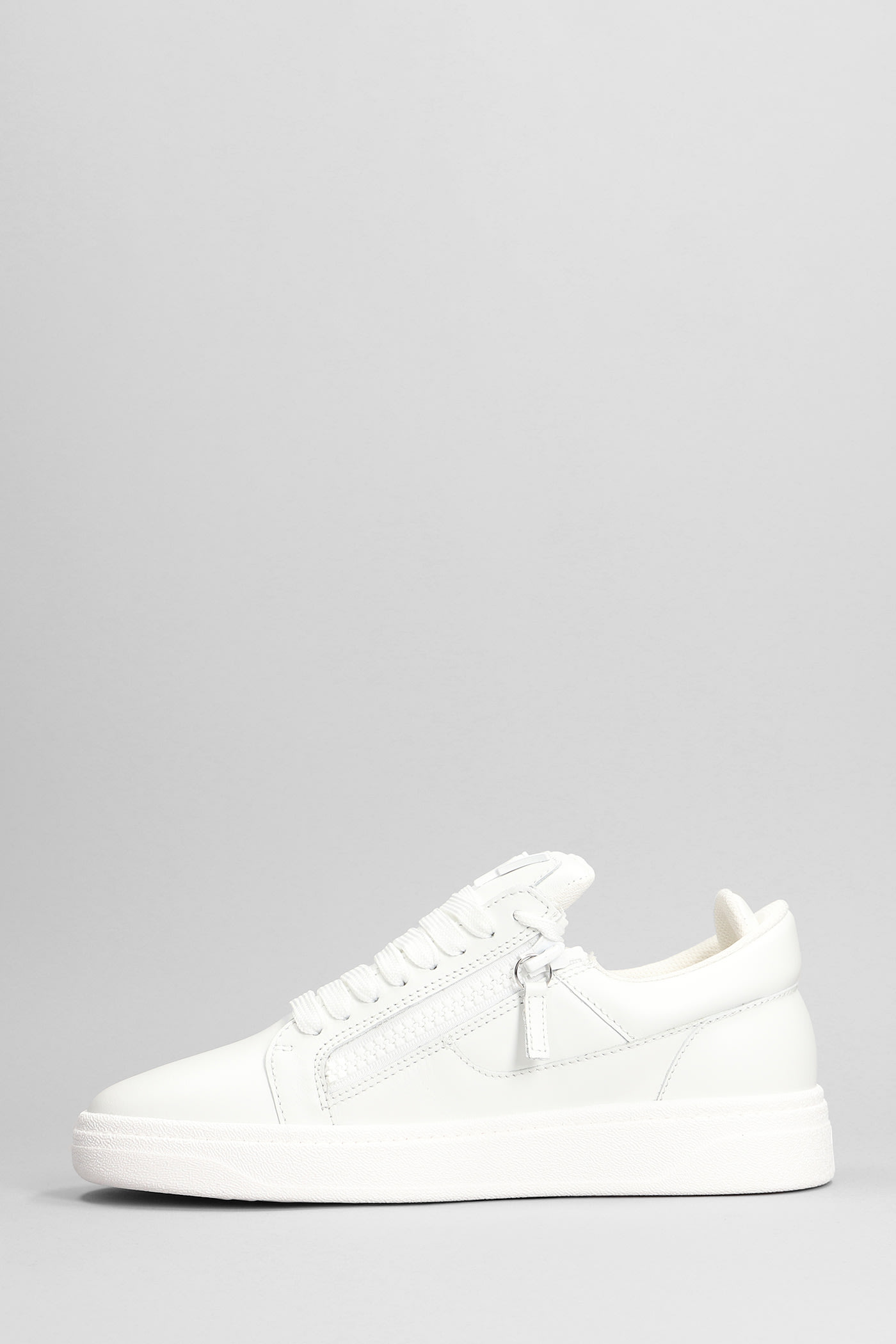Shop Giuseppe Zanotti Gz 94 Sneakers In White Leather