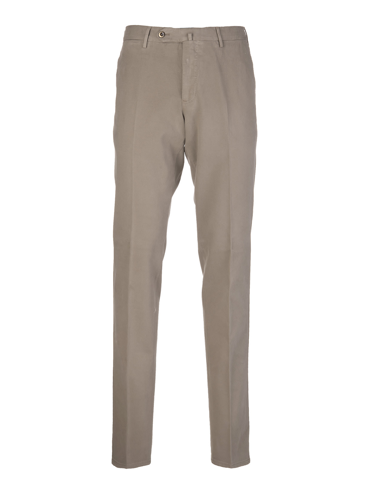 PT01 Man Sand Slim Fit Trousers In Cotton And Cashmere