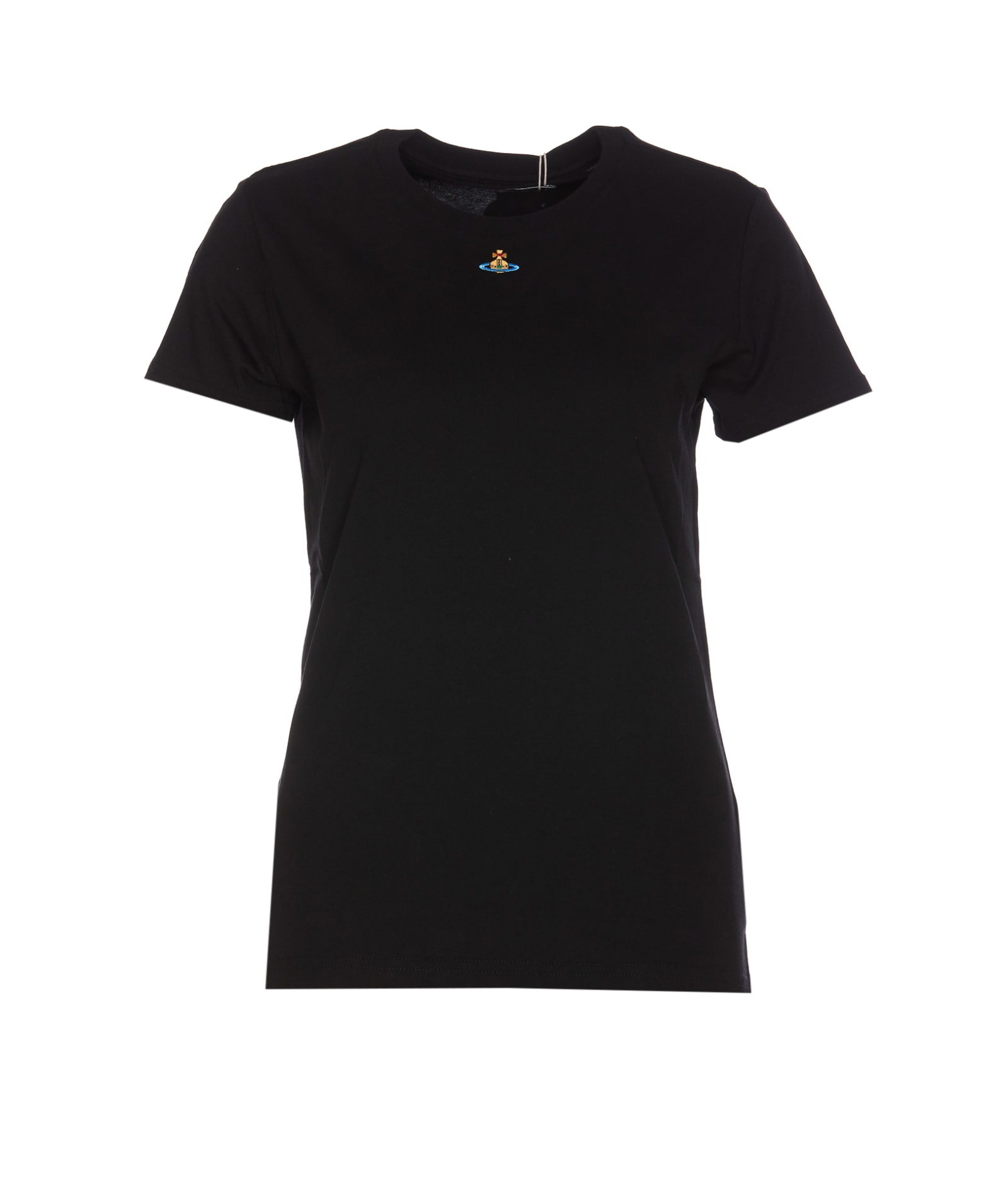Shop Vivienne Westwood Orb Peru Logo T-shirt In Black