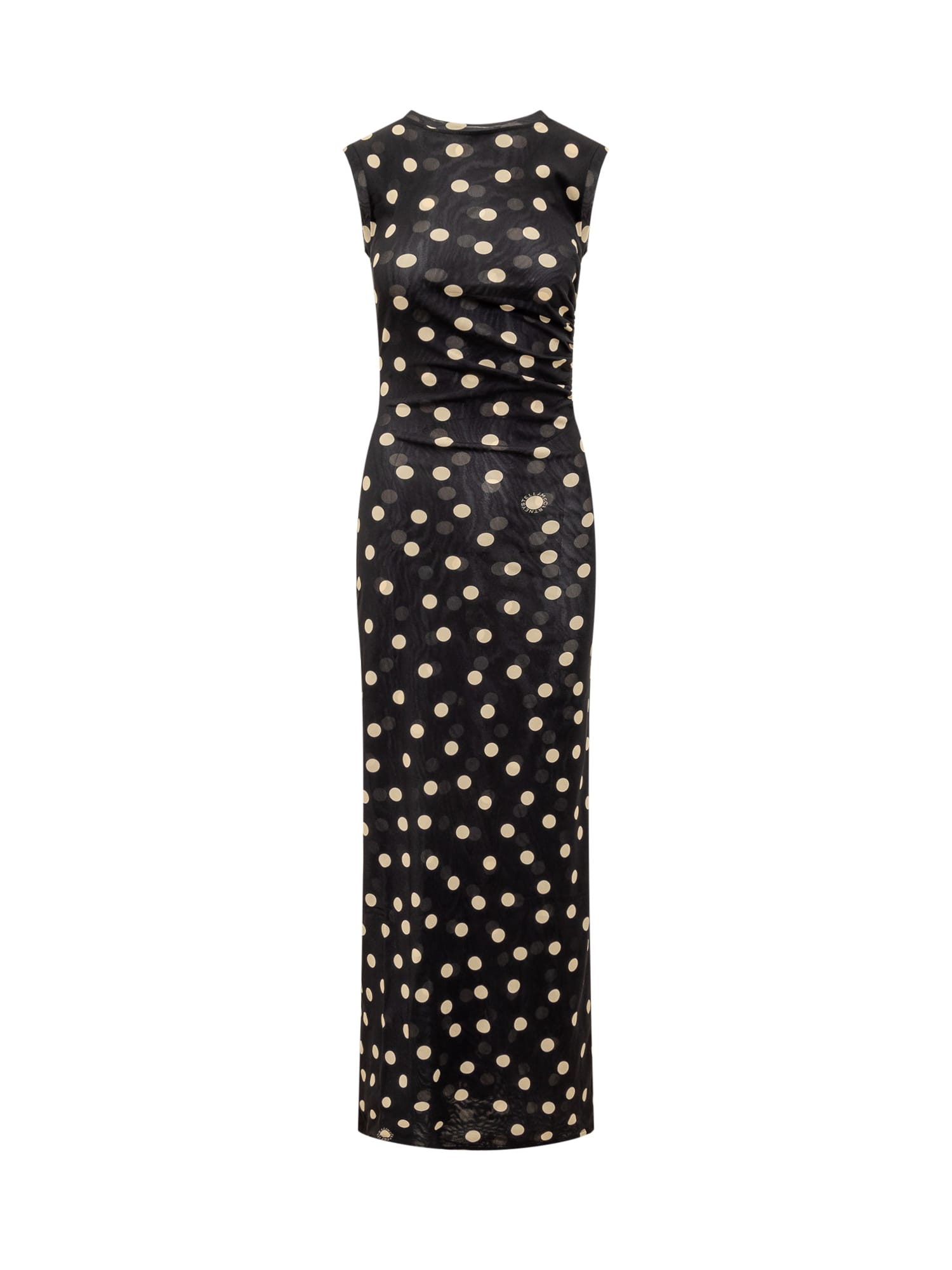Shop Stella Mccartney Dress With Polka Dot Pattern In Multicolor 1