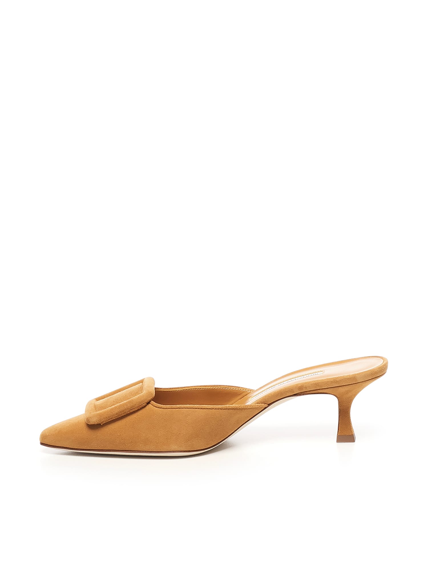 Manolo Blahnik Maysale Mules In Brown