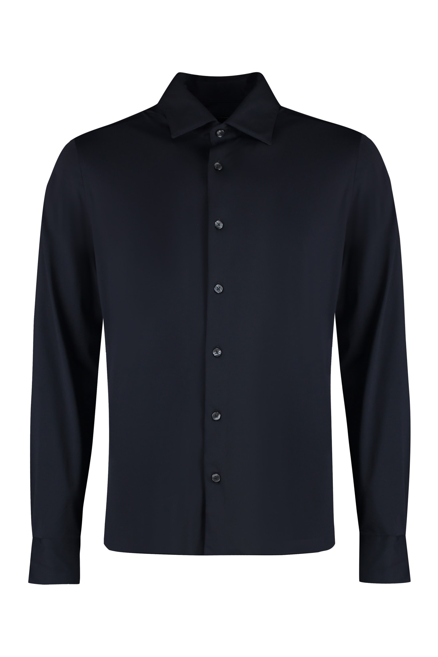Shop Rrd - Roberto Ricci Design Technical Fabric Shirt In Blue Black