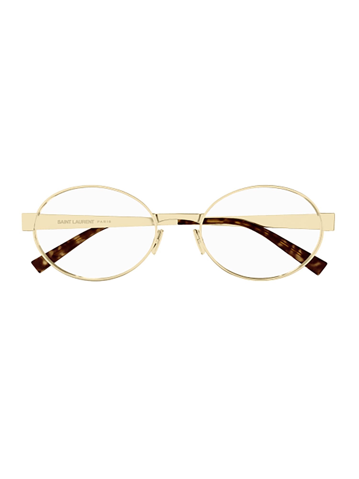 Shop Saint Laurent Sl 692 Opt Eyewear In Gold Gold Transparent
