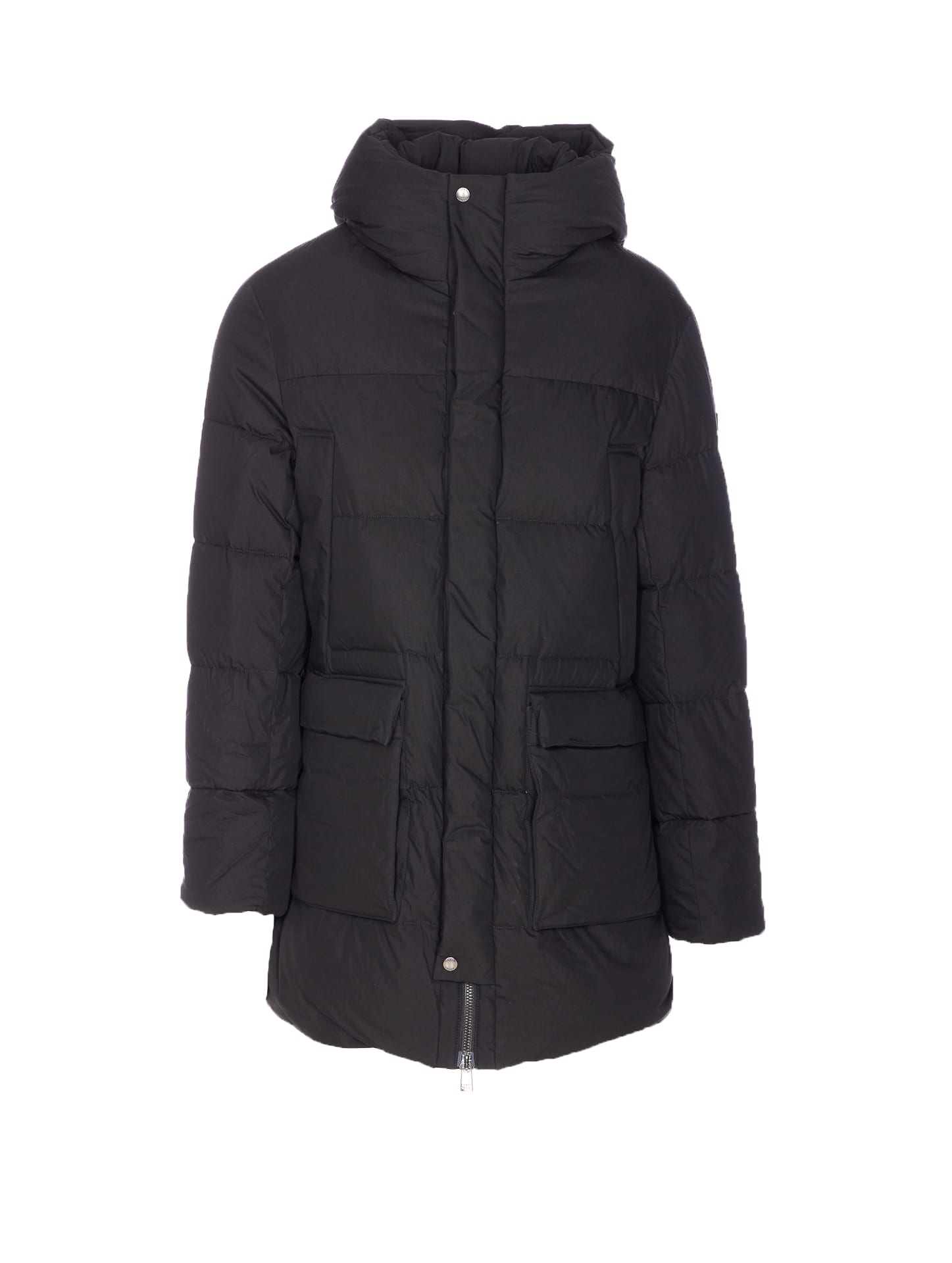 Tatras Hooded Padded Jacket Quilted Design In Black