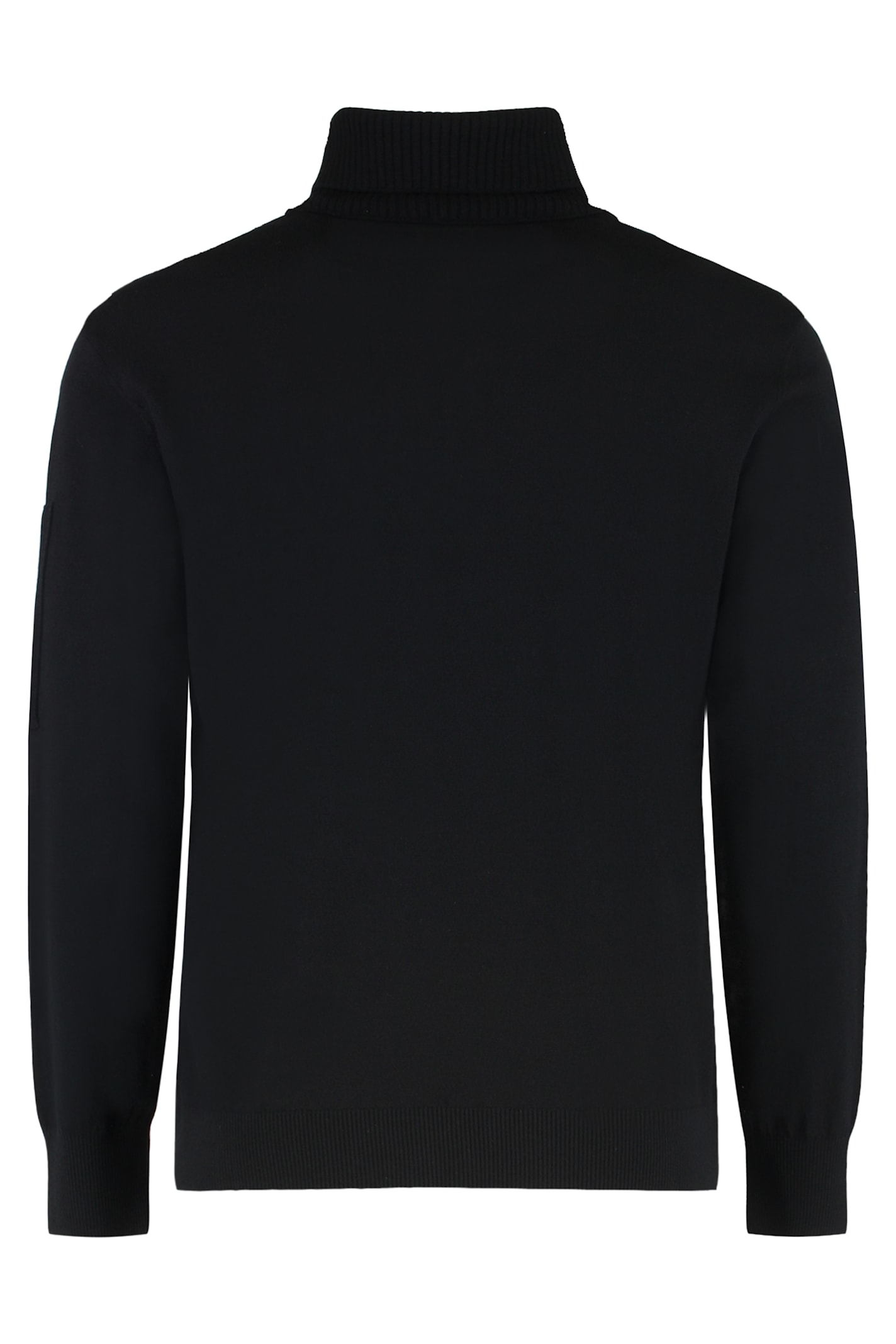 C.p. Company C.p.company Virgin Wool Turtleneck Sweater In Black
