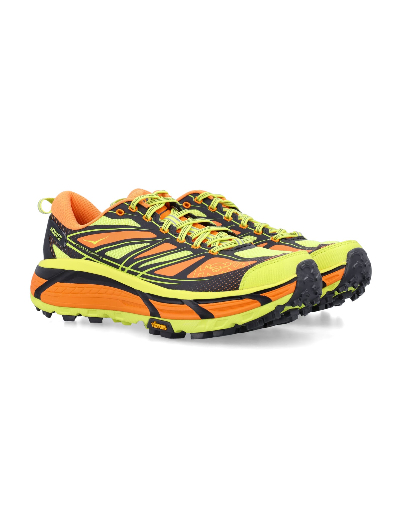 Shop Hoka U Mafate Speed 2 Sneakers In Electric Tangerine