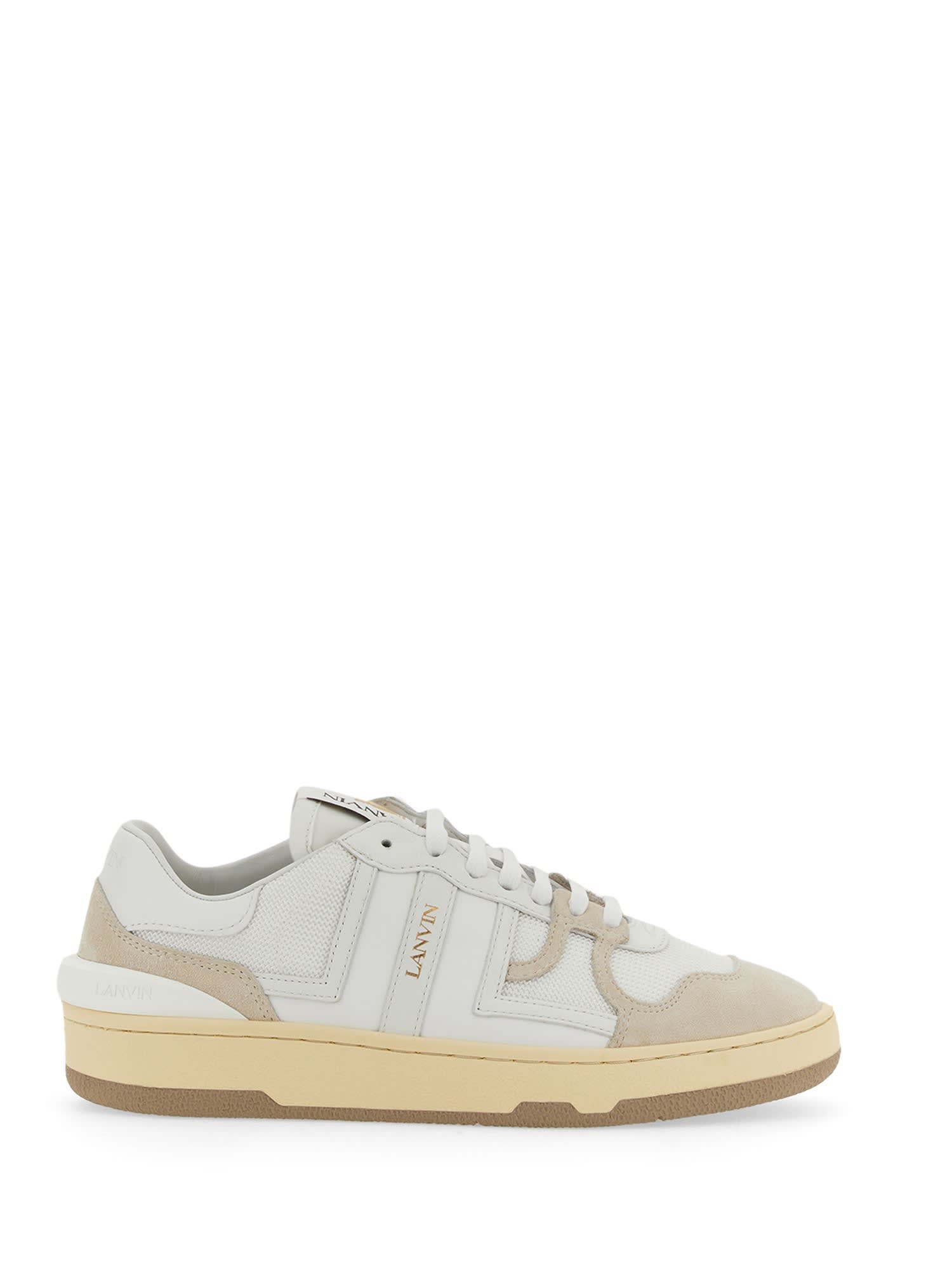 Lanvin Mesh, Suede And Nappa Leather Sneaker