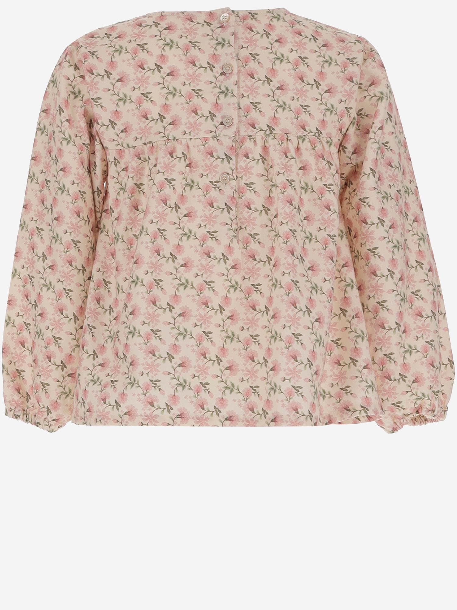 Babe &amp; Tess Cotton Dress With Floral Pattern In Red