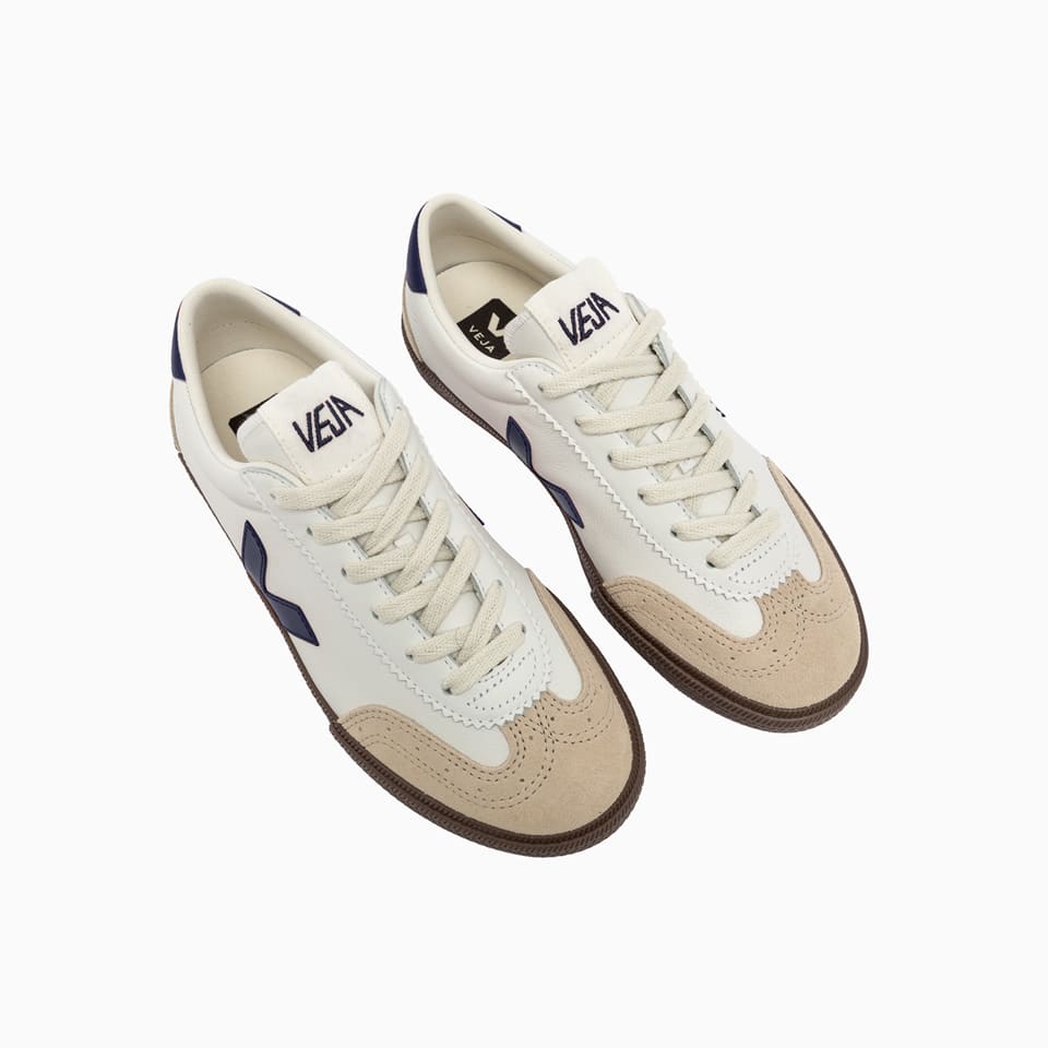 Shop Veja Volley O.t Leather Sneakers Vo2003531b420 In White