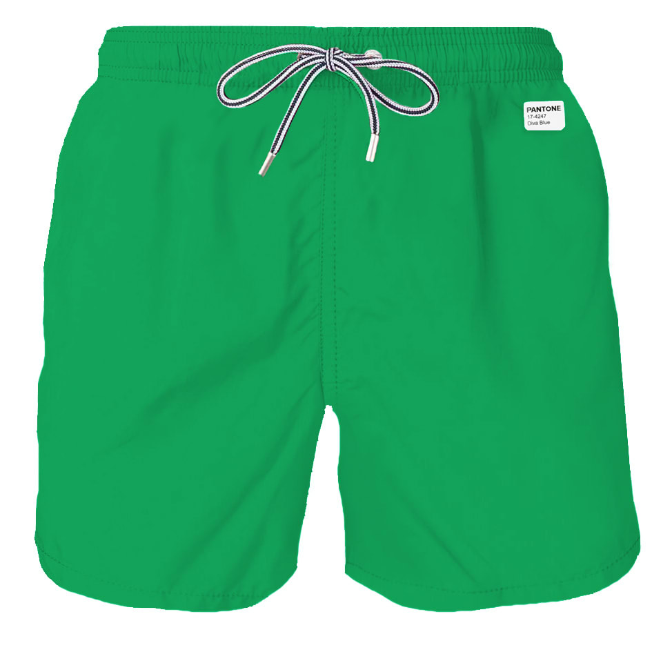 MC2 Saint Barth Green Light Fabric Swim Shorts - Pantone® Special Edition