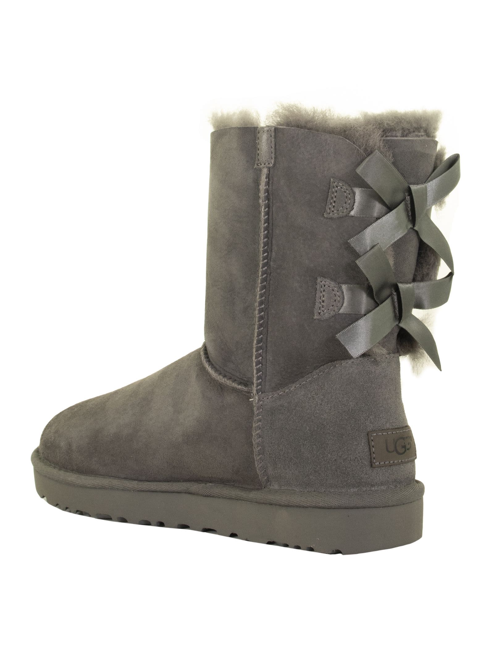 ugg bailey bow boots grey