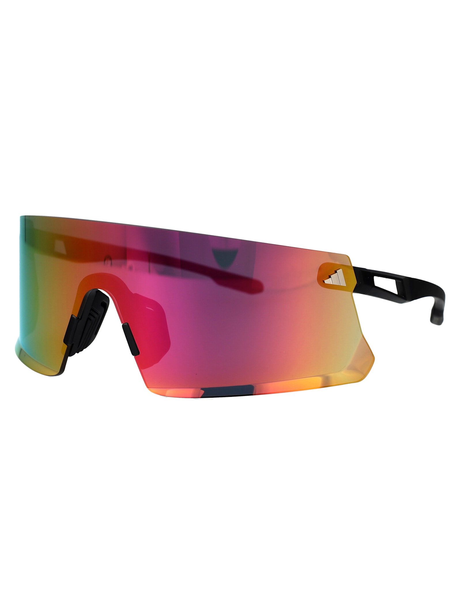 Adidas Originals Adidas Dunamis Sunglasses In 02z Nero Opaco/viola Grad E/o Specchiato