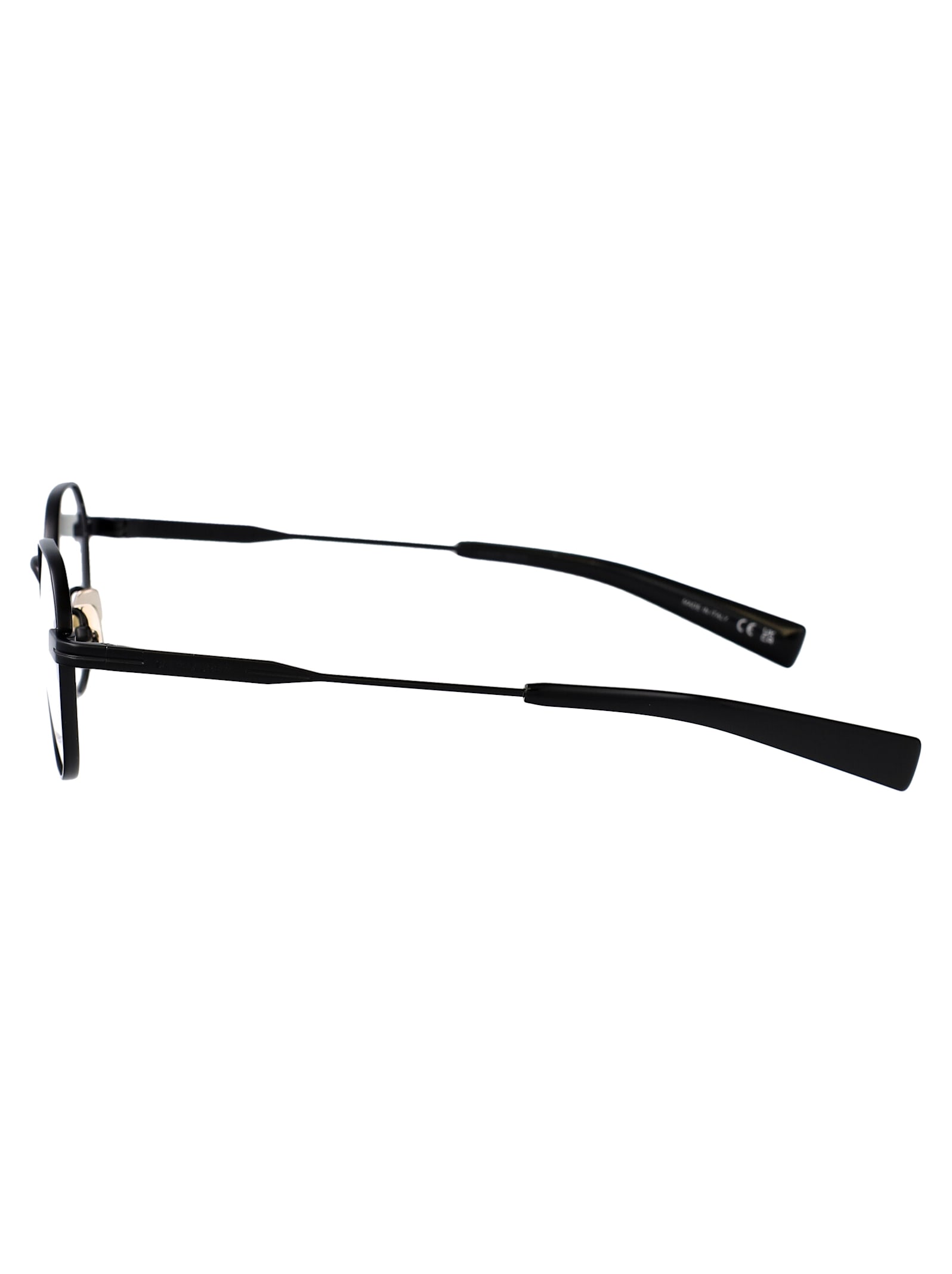 Saint Laurent Sl 730 Glasses In Black-black-transparent