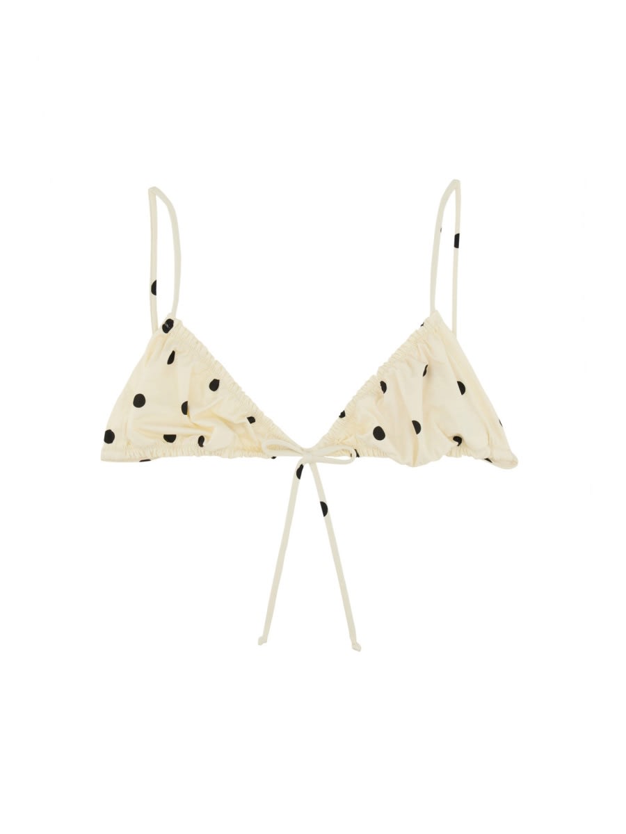 Mc2 Saint Barth Giorgina Bikini Top In White