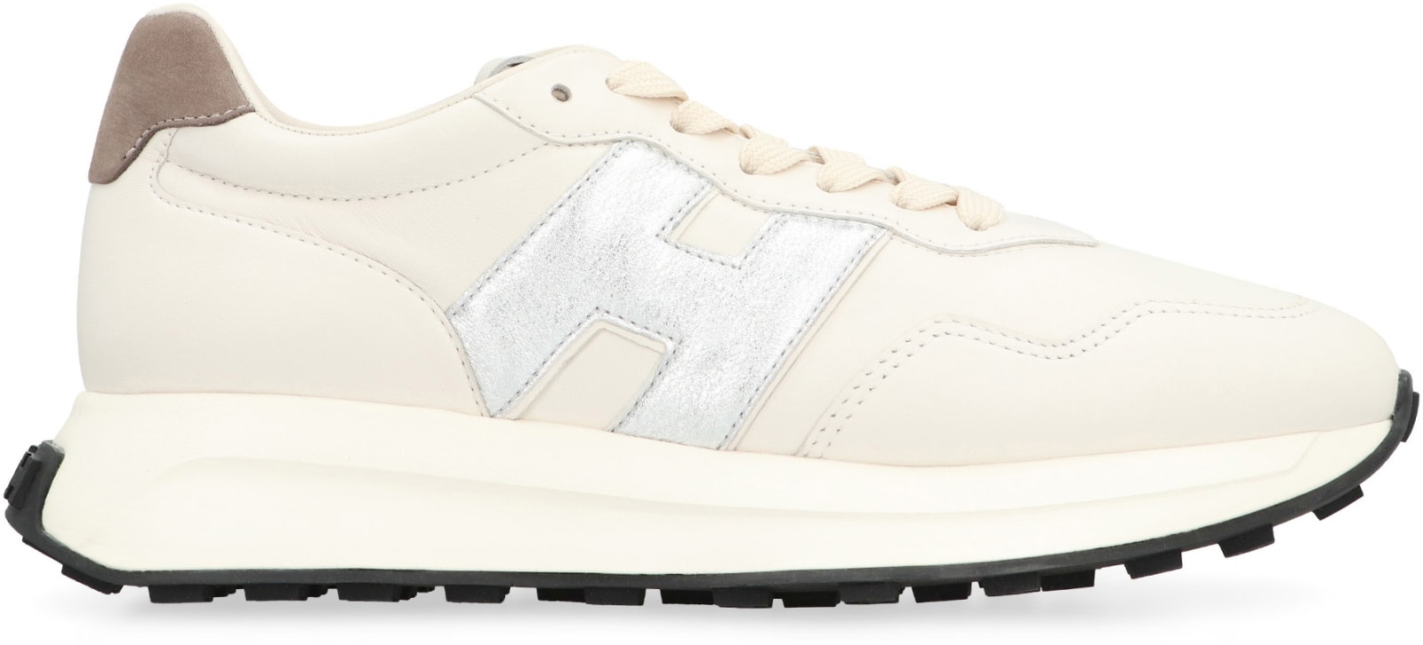 Shop Hogan H641 Low-top Sneakers In Ivory