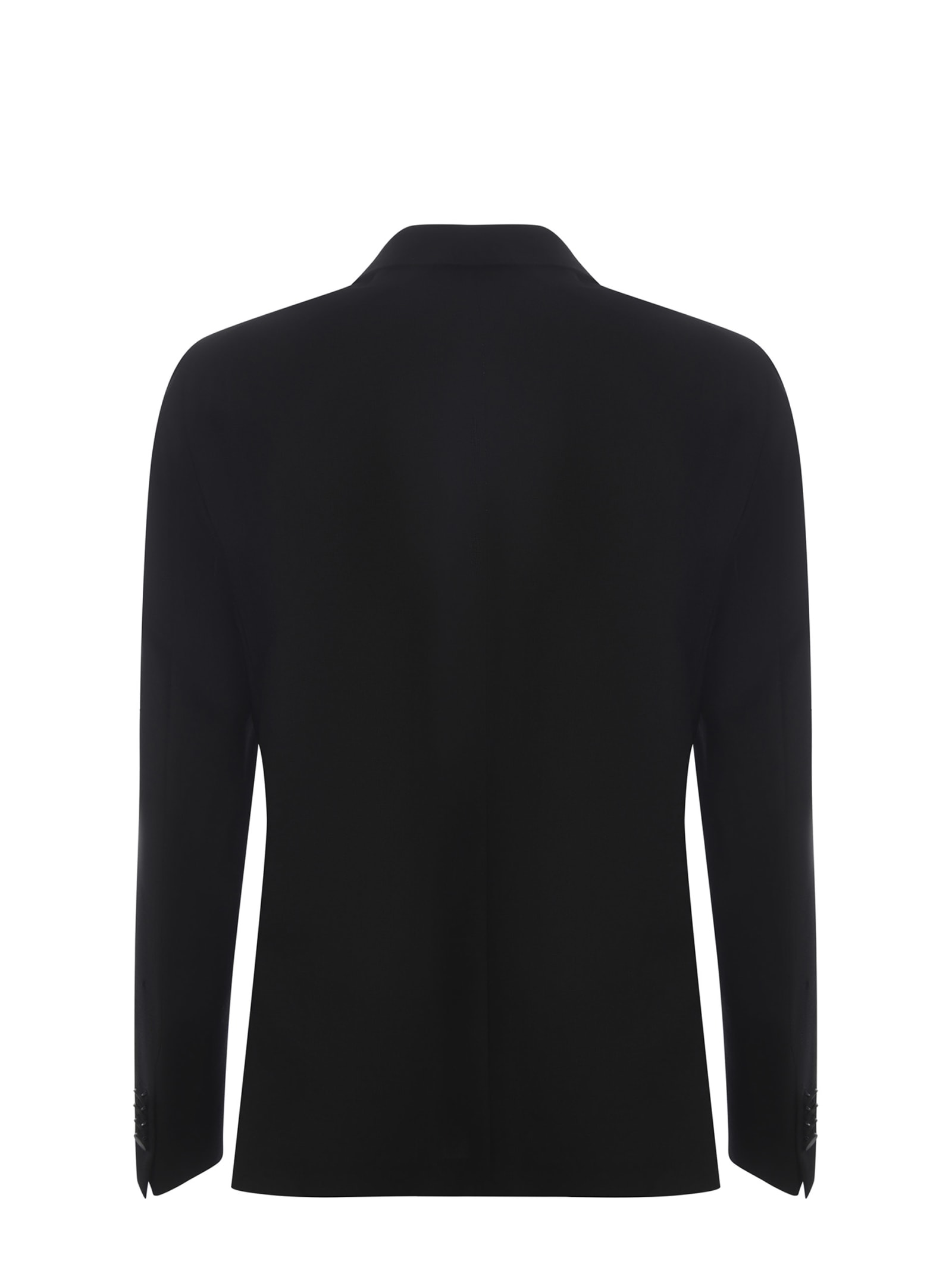 Shop Tagliatore Jacket  Made Of Fresh Wool In Black