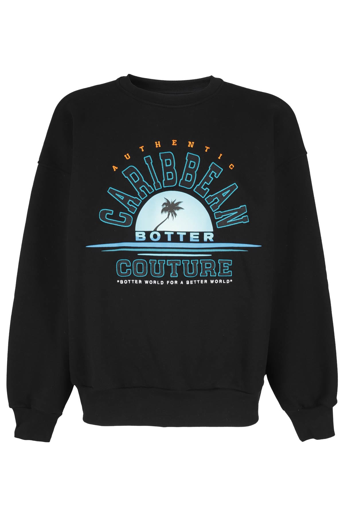 Shop Botter Crewneck Sweater Caribbean In Black College