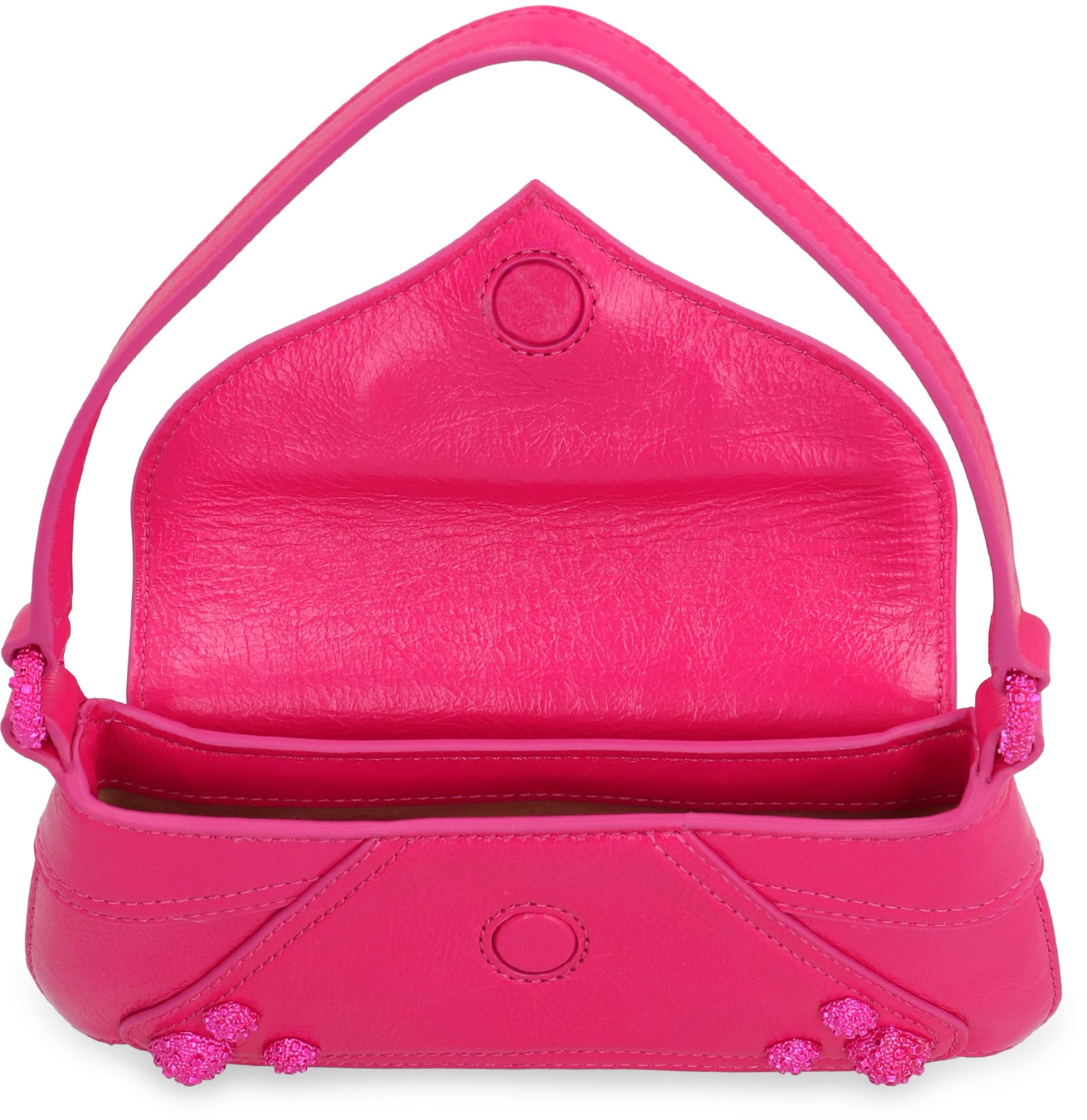 Shop Pinko Baby 520 Bag Leather Bag In Fuchsia