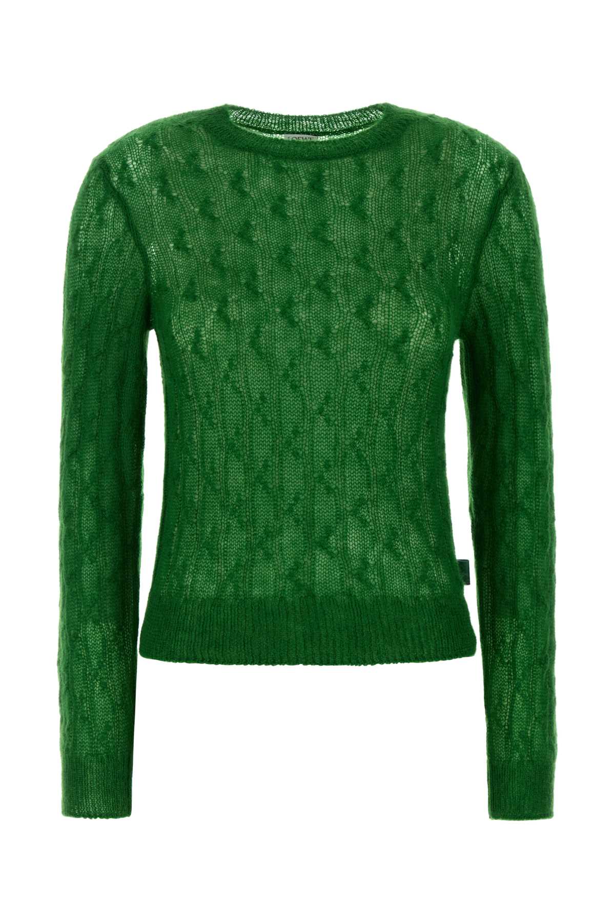 Loewe Dark Green Nylon Blend Sweater