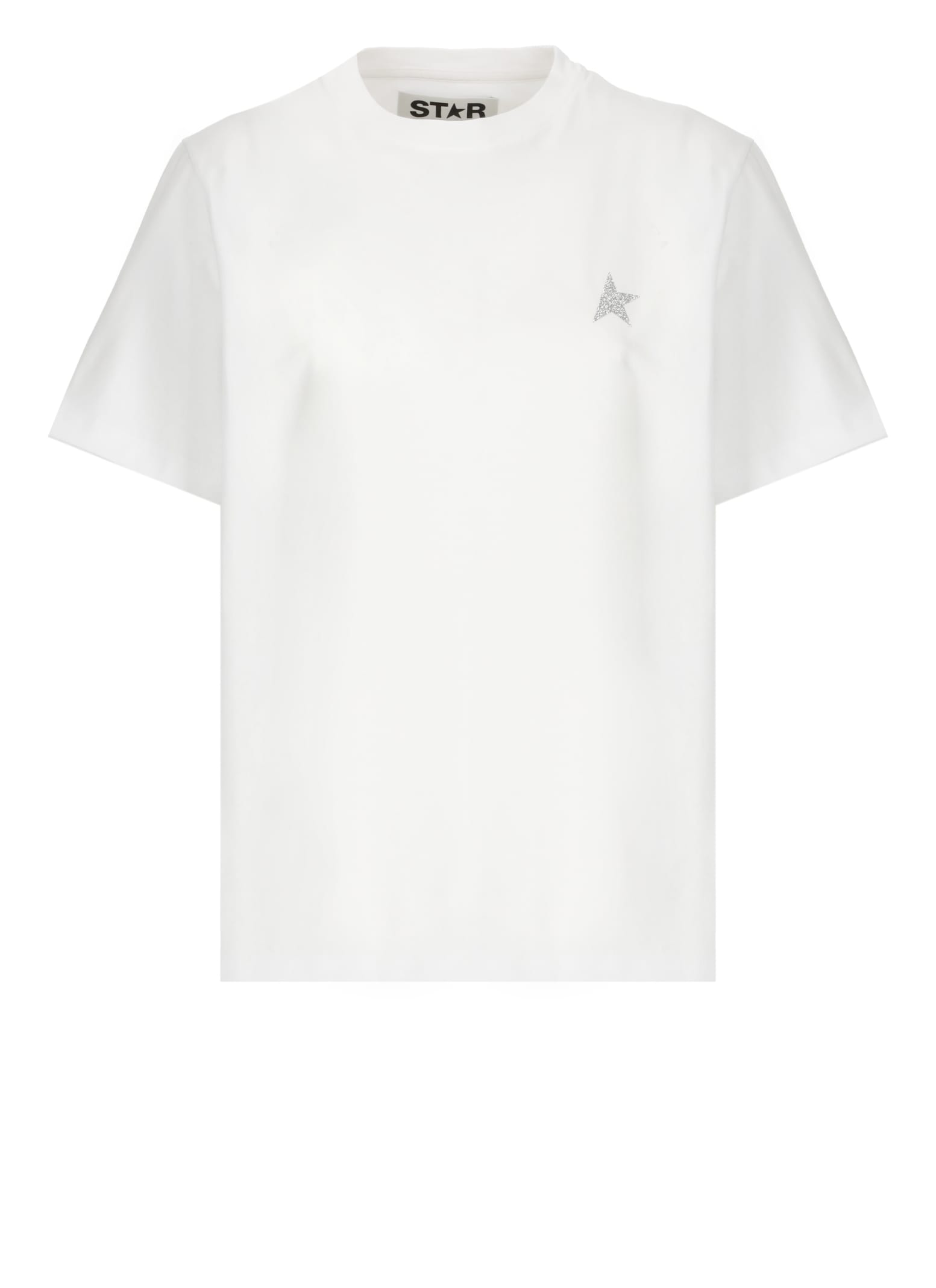 Shop Golden Goose Cotton T-shirt In White