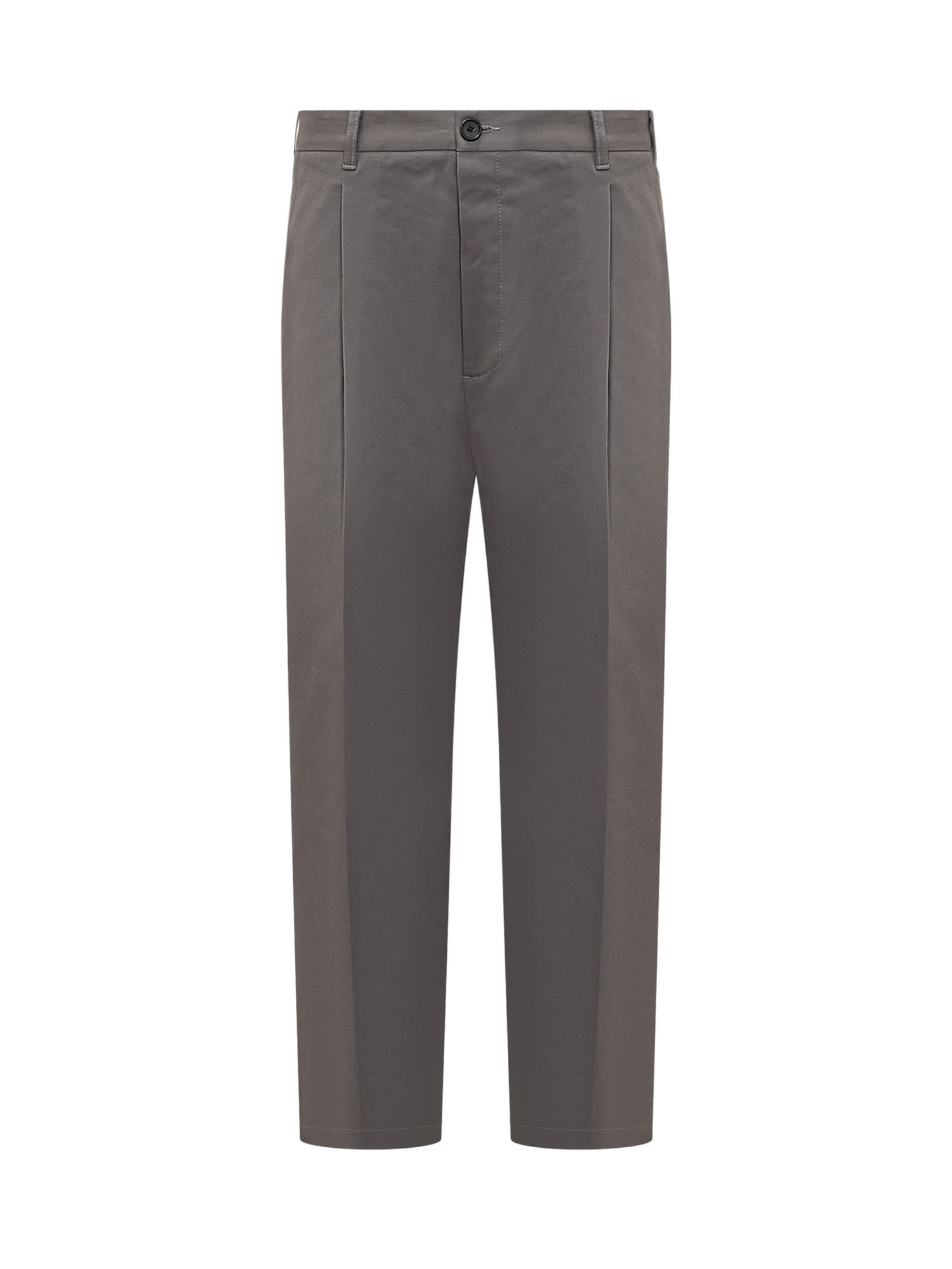 Shop Marni Trousers In Grigio