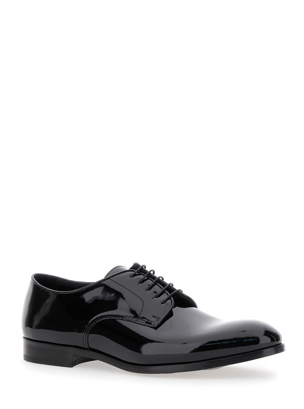 Doucal's Man Lace-up Shoes Midnight Blue Size 6.5 Soft Leather In Black