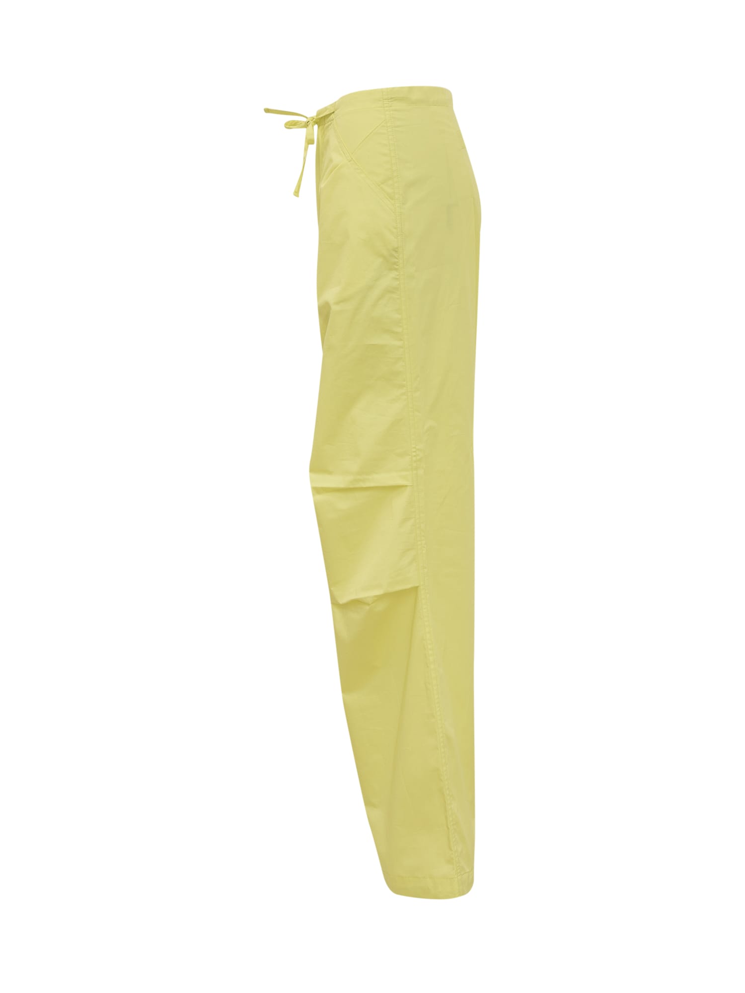 Shop Darkpark Daisy Milit Trousers In Acid Yellow