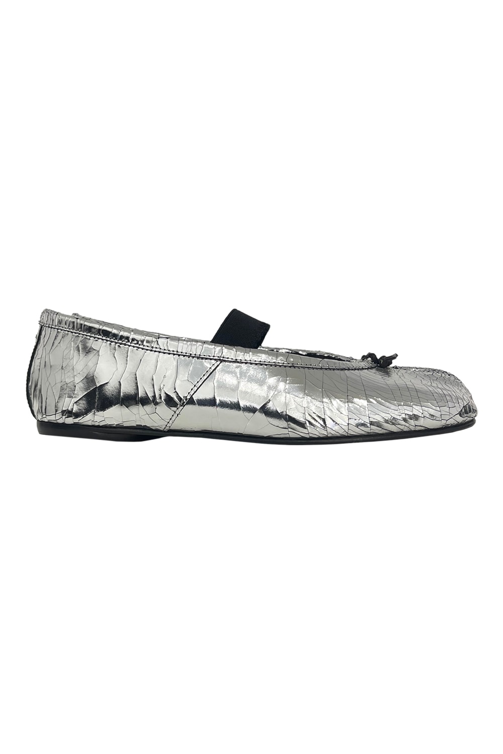 Maison Margiela Tabi Ballerina Broken Mirror In Silver