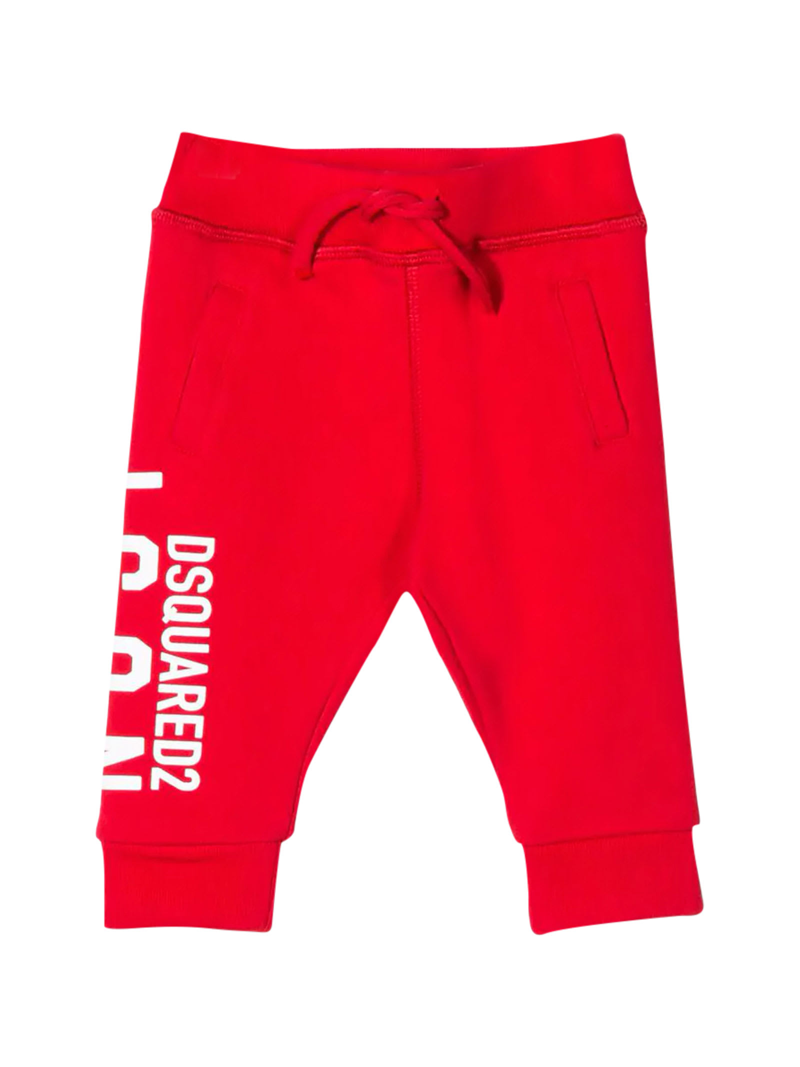 DSQUARED2 RED TROUSERS,11221448