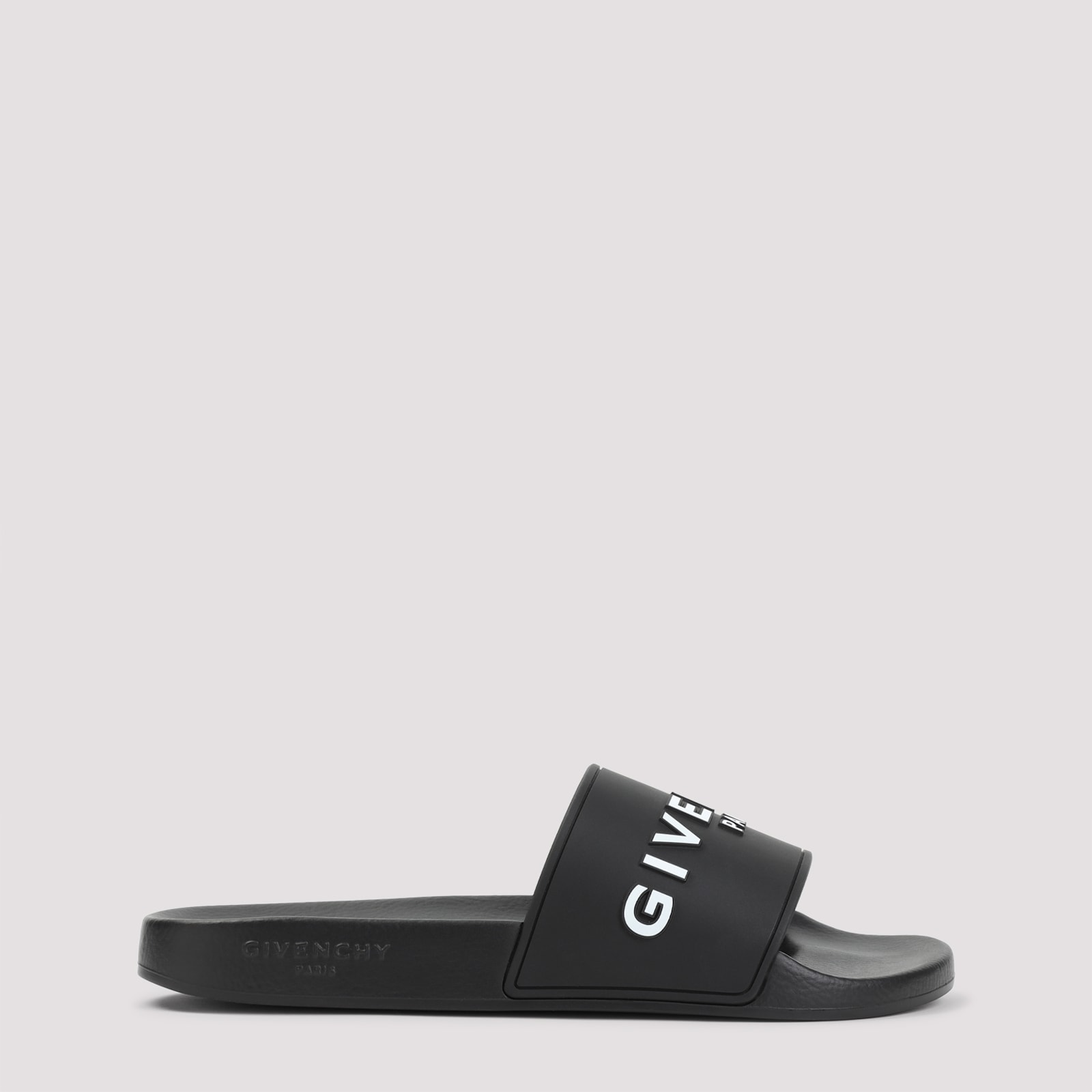 Givenchy Man Sandals Black Size 8 Thermoplastic Polyurethane In Black